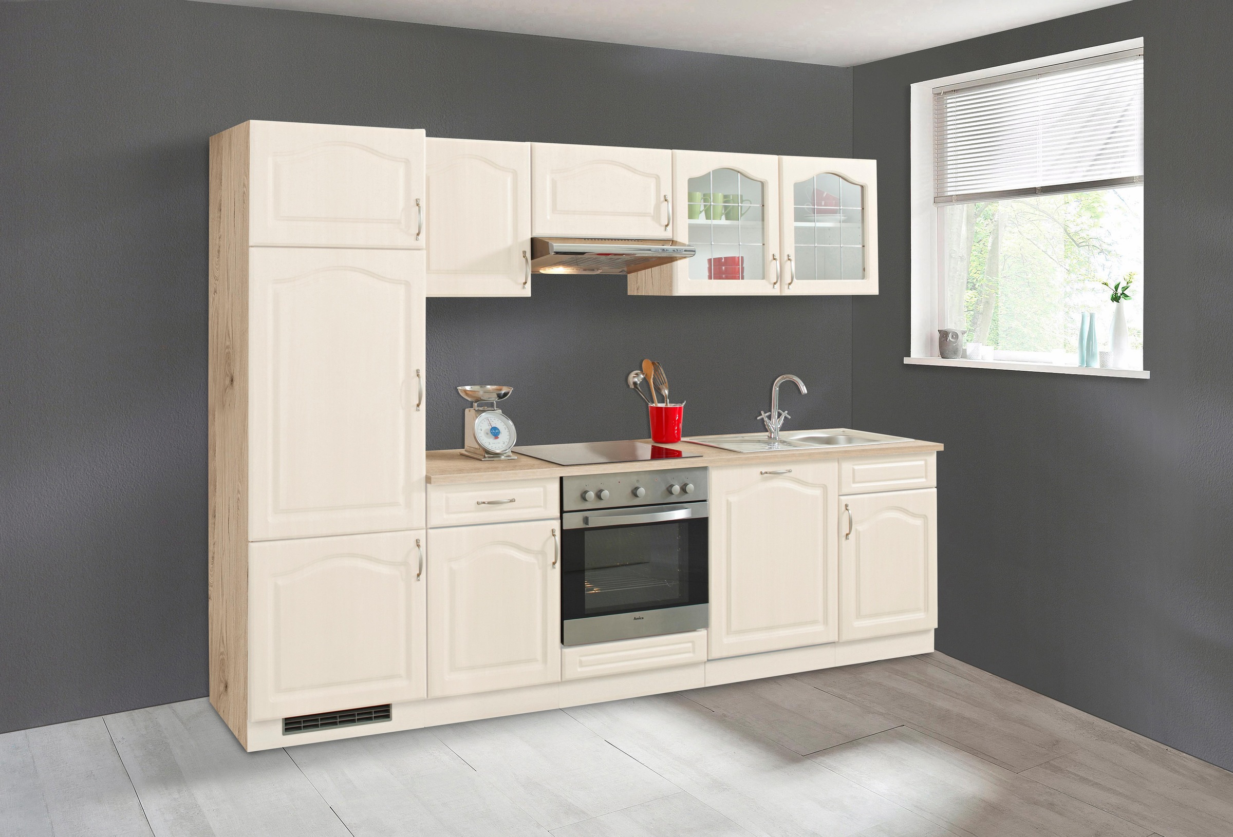 wiho Küchen "Linz" ohne E-Geräte, Breite 280 cm günstig online kaufen