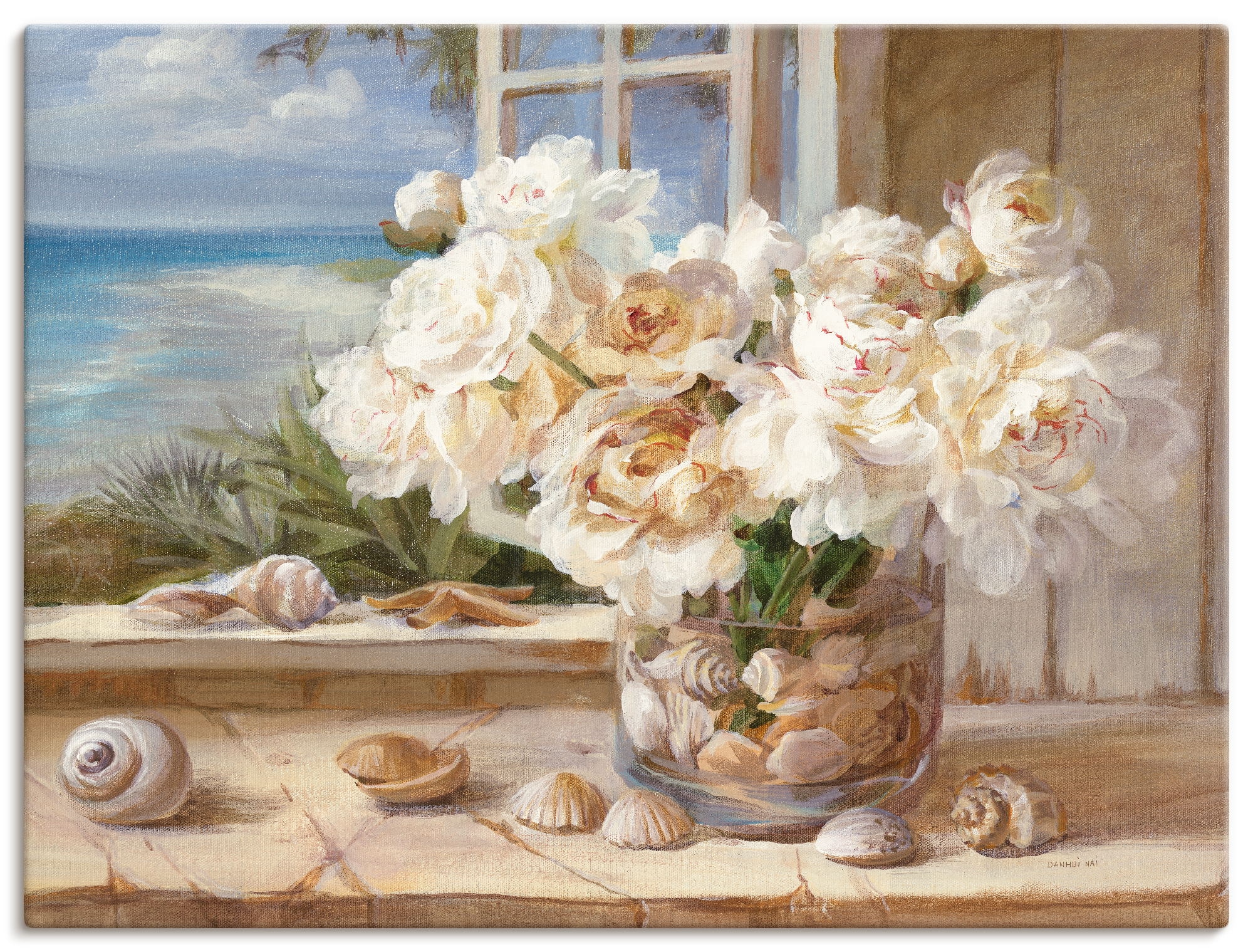 Artland Leinwandbild "Am See" Arrangements 1 Stk. tlg. als Leinwandbild, Po günstig online kaufen