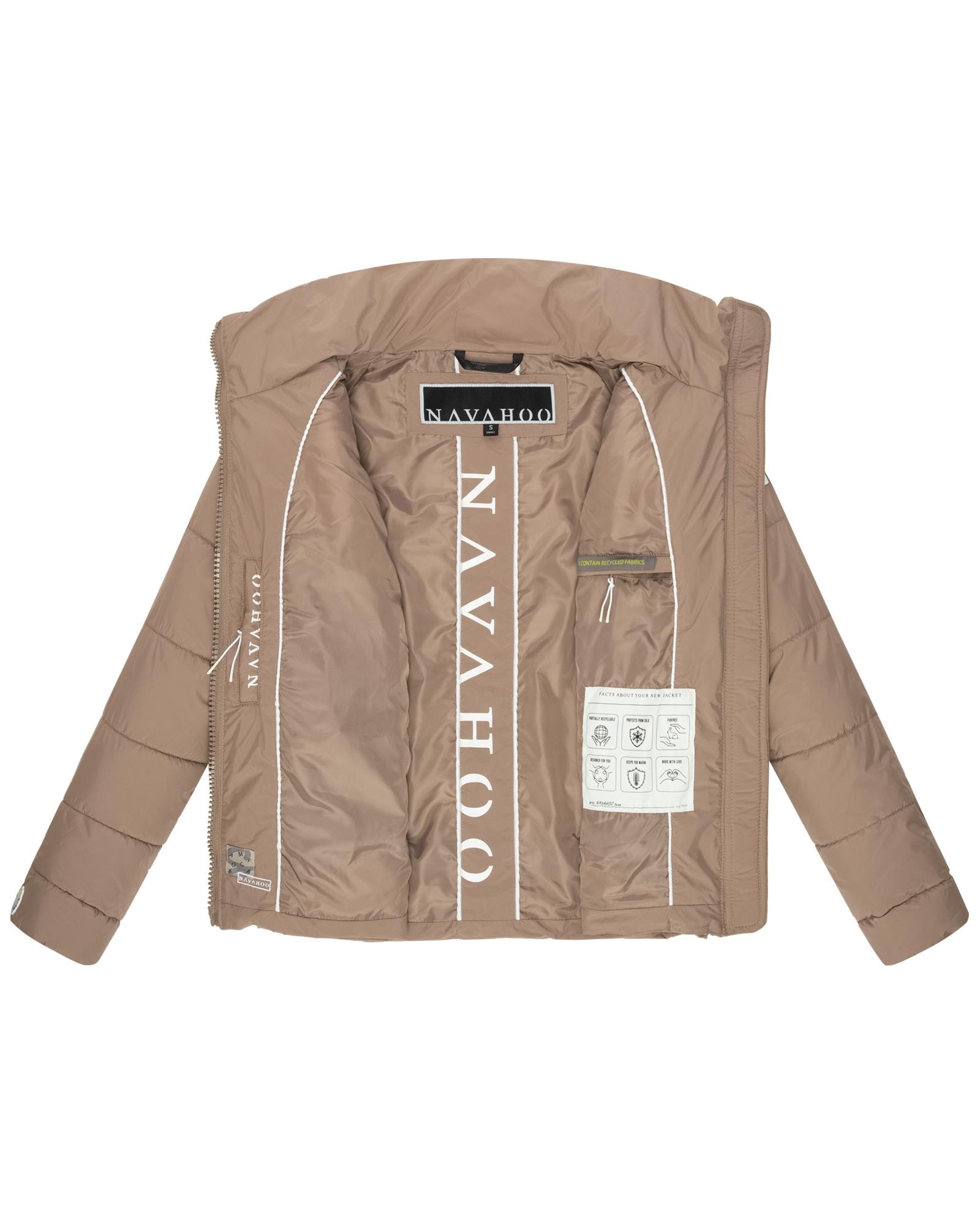 Navahoo Steppjacke »Luftzauber 14«, ohne Kapuze, Nachhaltige gesteppte Damen Übergangsjacke