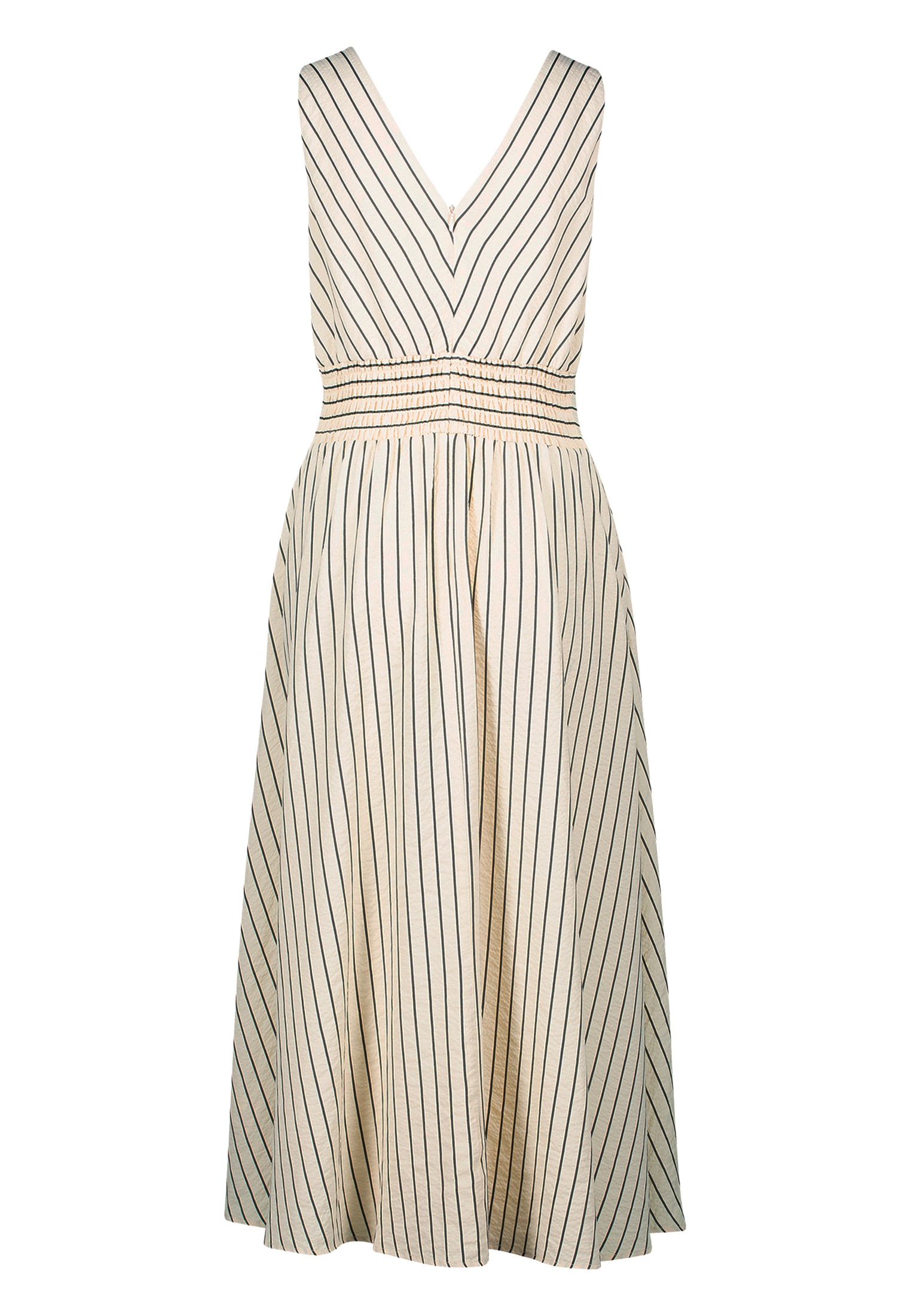 Thumbnail - Zero Midikleid "Damen Sommerkleid Midikleid mit Streifen" Ohne Tasche Knopfleiste