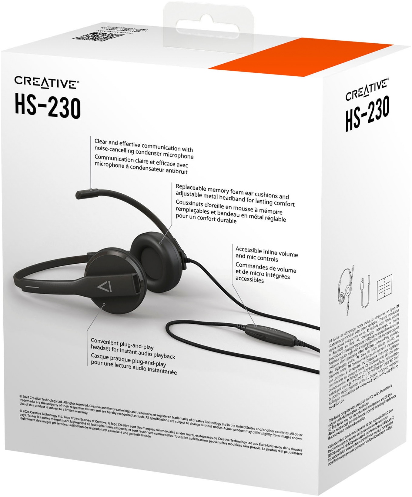 Creative PC-Headset »HS-230 mit USB- und AUX-in-Konnektivität«