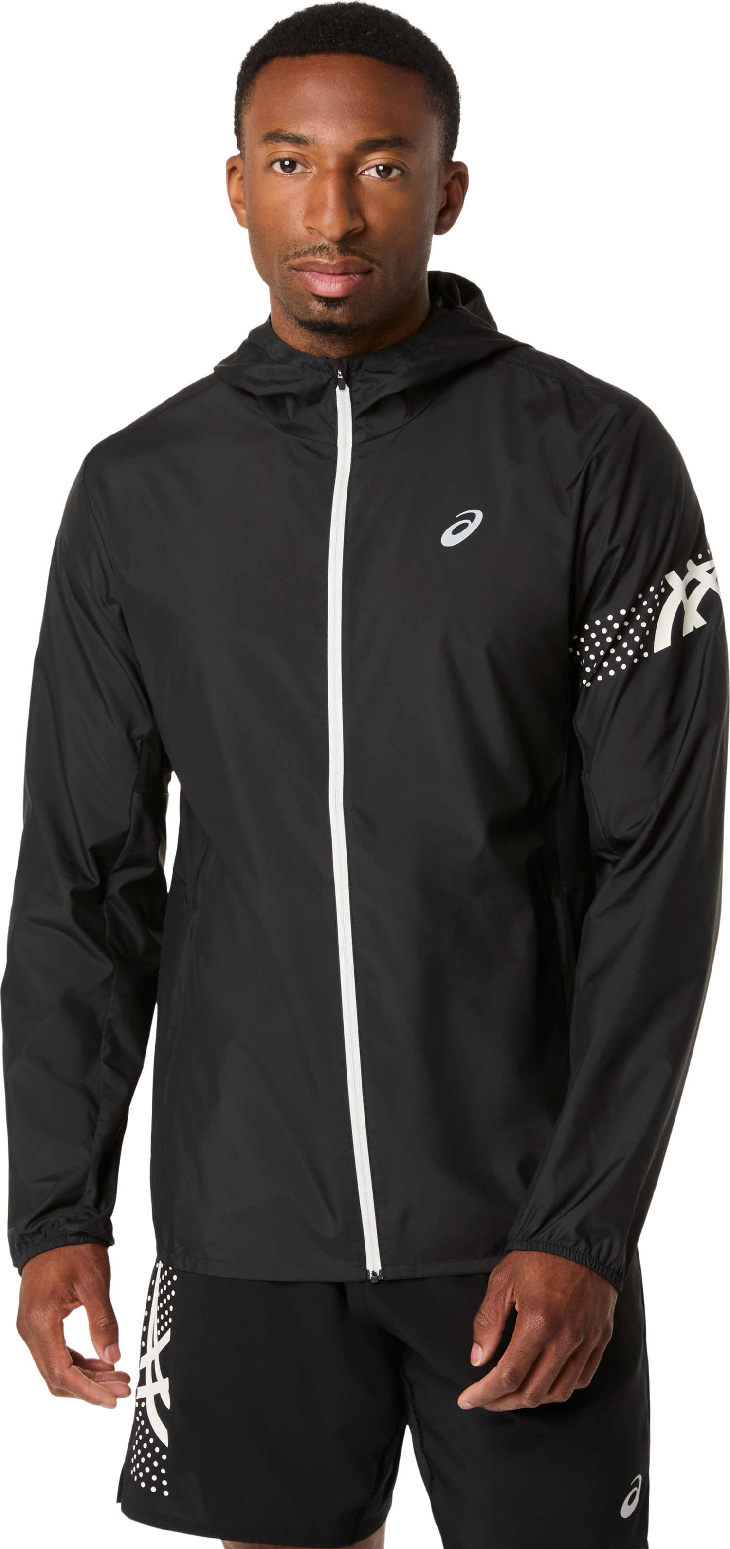 Asics Laufjacke "ICON JACKET" Wasserabweisend, Atmungsaktiv, Reflektierend