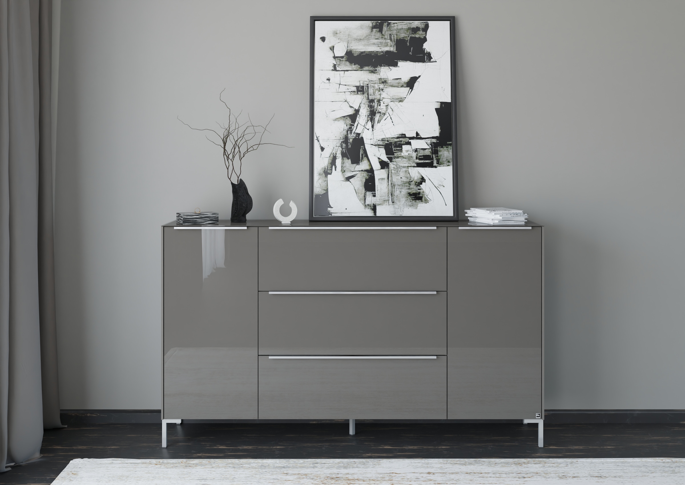 set one by Musterring Sideboard "Reno" 1 Stk. tlg. Mit Winkelfuß in diversen Farben, 108 cm Höhe & Farbauswahl