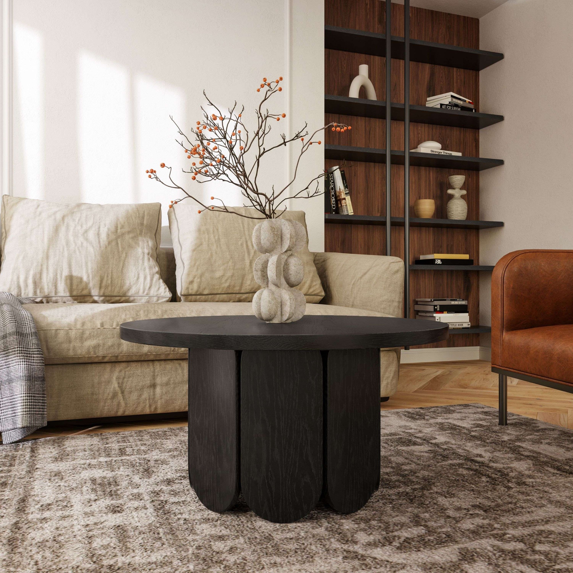 Woodman Couchtisch "Soft", besonderes Design, Breite 78 cm günstig online kaufen