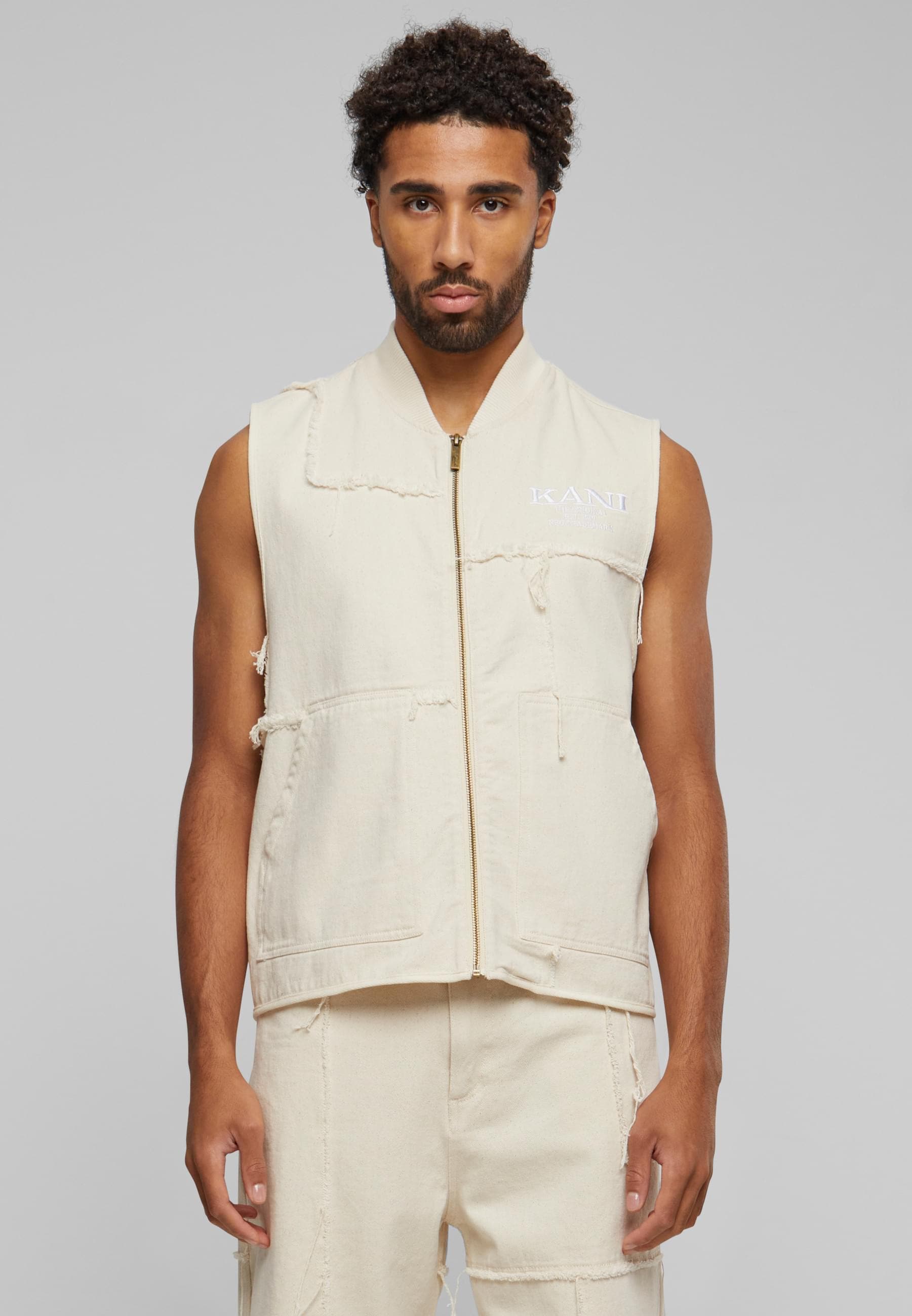 Karl Kani Steppweste »Karl Kani Herren KM241-011-1 Karl Kani Retro Patchwork Vest«, (1 tlg.)