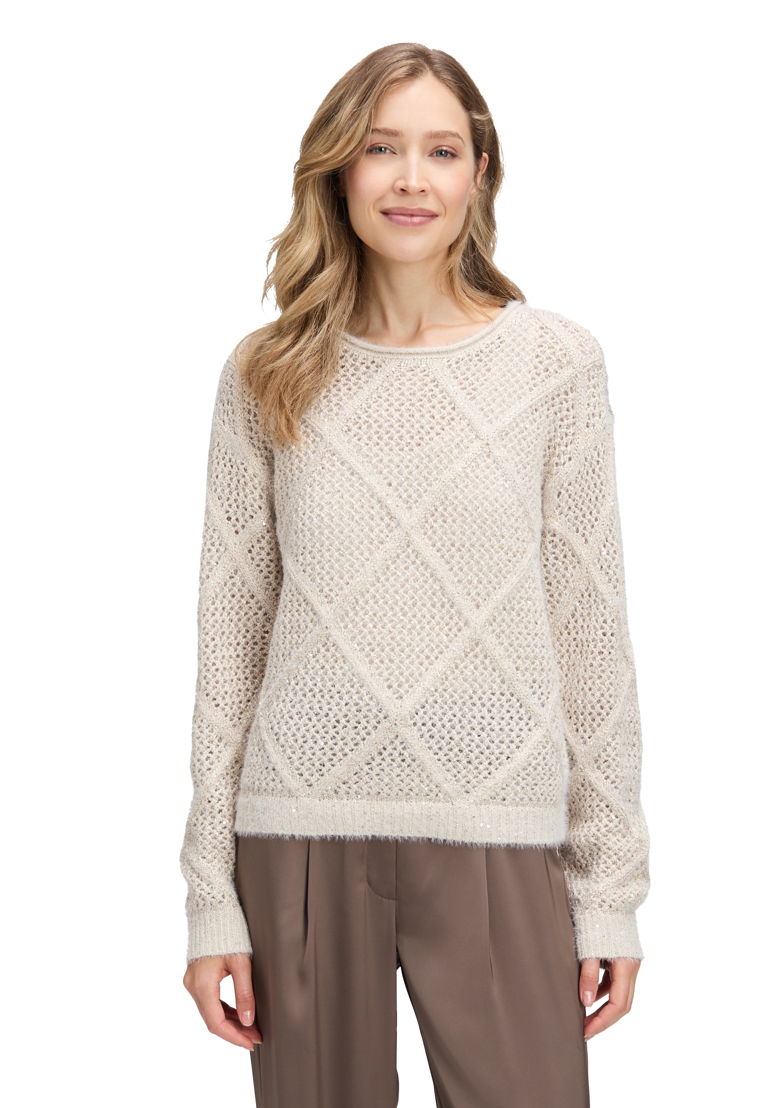 Betty Barclay Strickpullover "Damen Strickpullover mit Effektgarn" 1 Stk. t günstig online kaufen