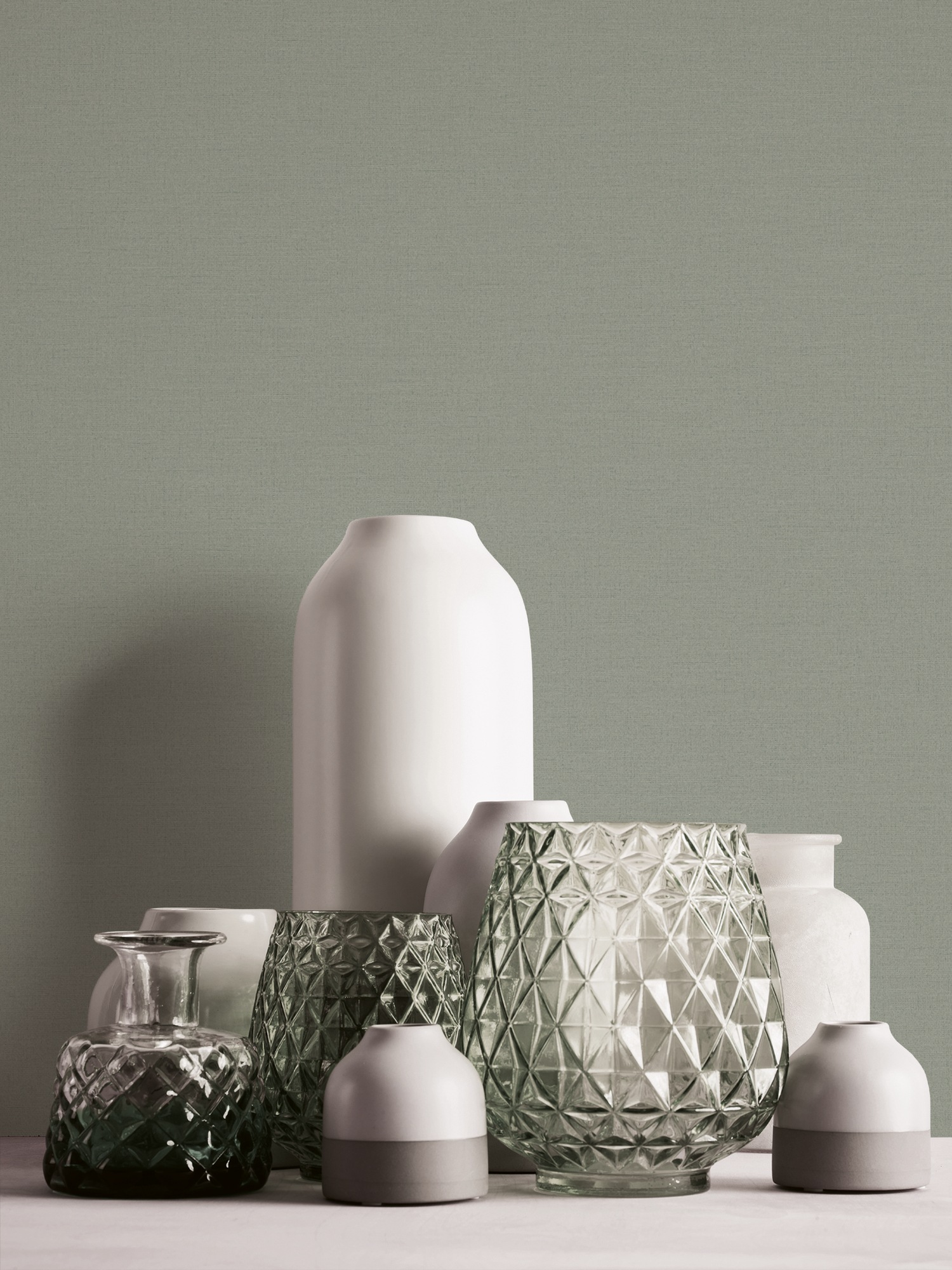 living walls Vliestapete »Botanik-Tapete Bunt Dschungel-Mustertapete« matt glatt