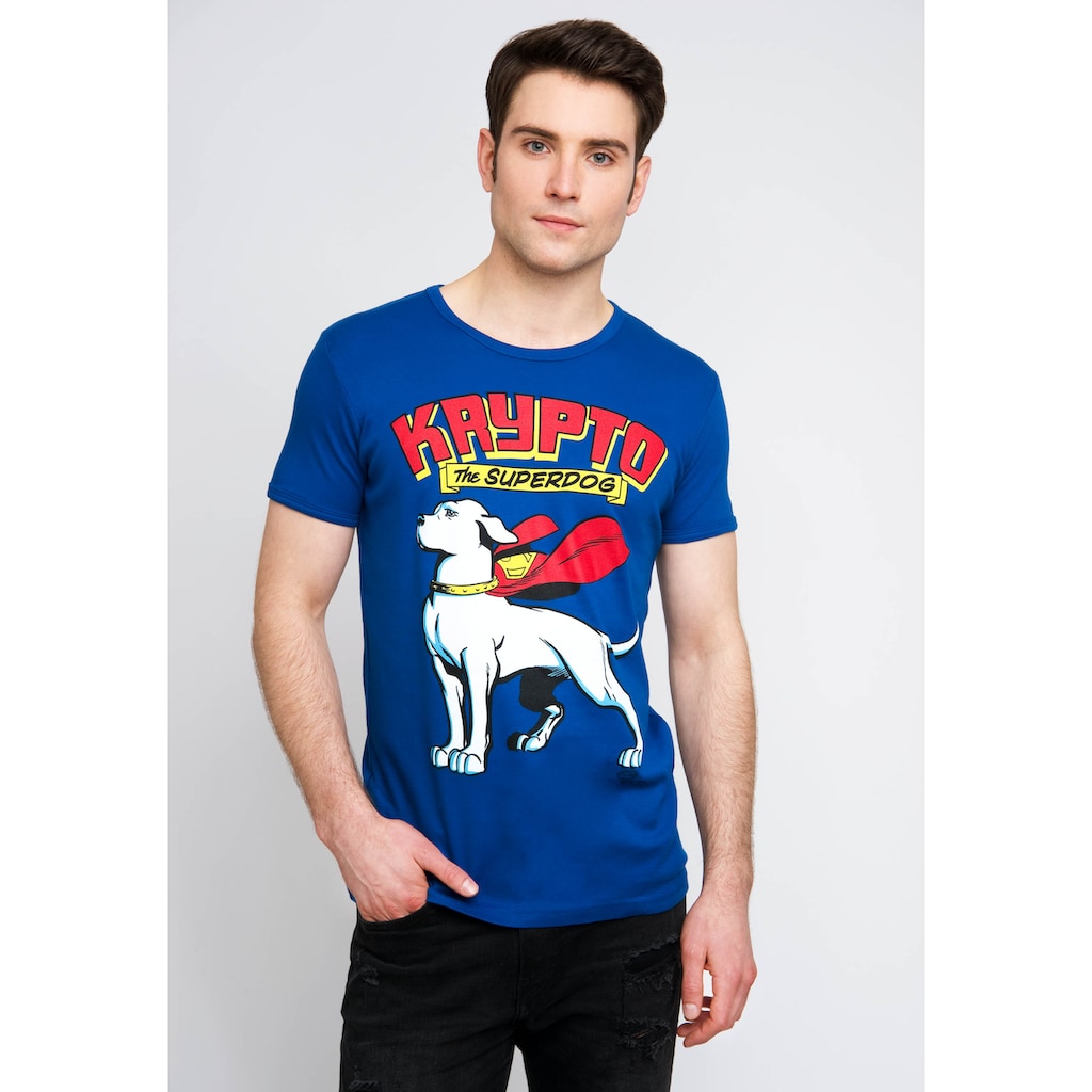 LOGOSHIRT T-Shirt »Krypto the Superdog«