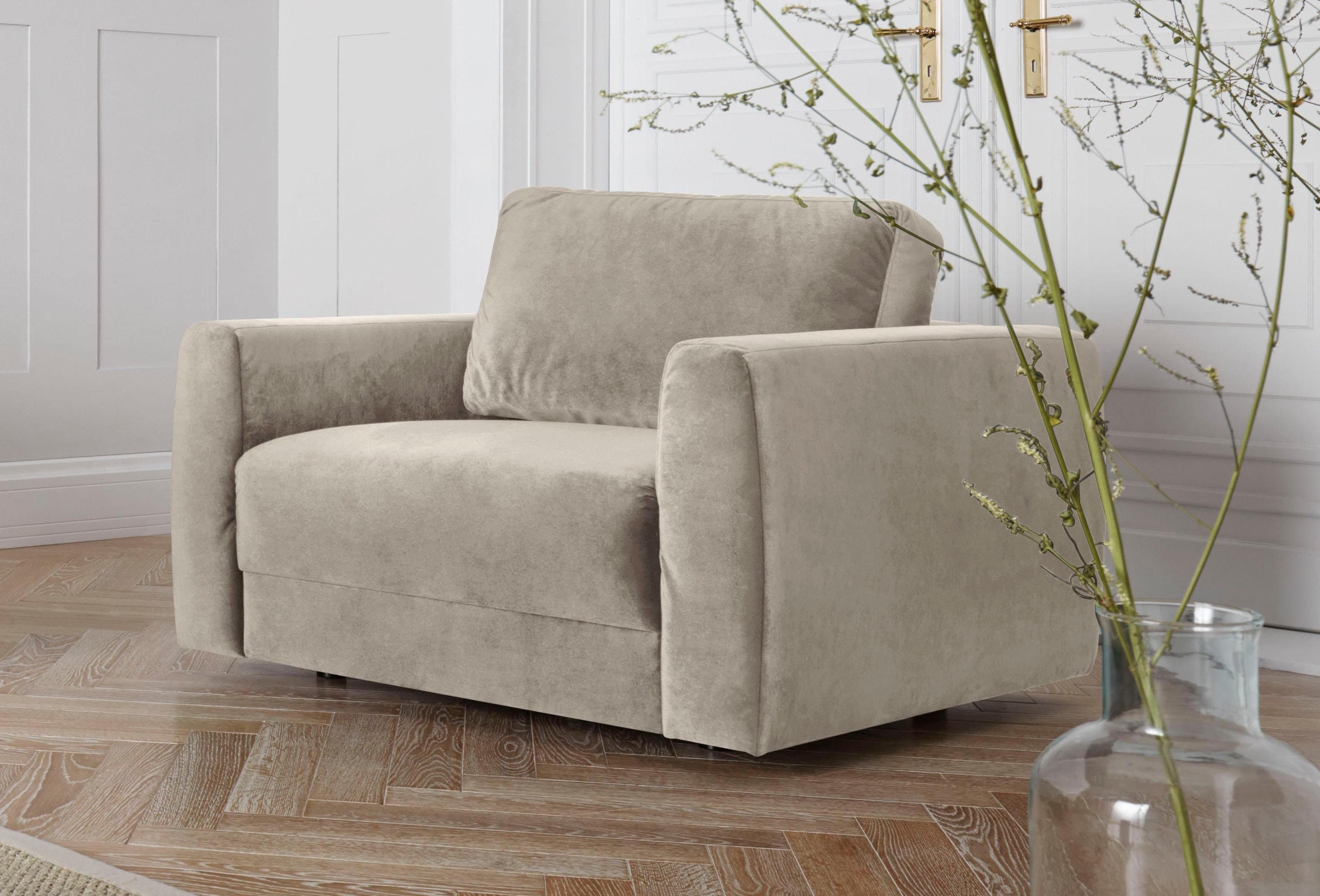 OTTO home Sessel "Hobro Loungesessel" in 3 Bezugsqualitäten in vielen Farben