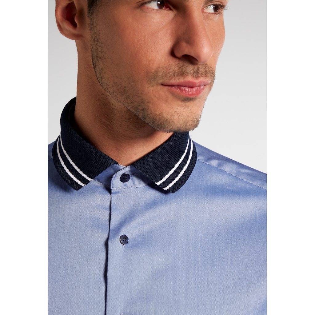 Herrenmode Businessmode Eterna Langarmhemd »SLIM FIT« mittelblau Herrenmode Businessmode Eterna Langarmhemd »SLIM FIT« mittelblau