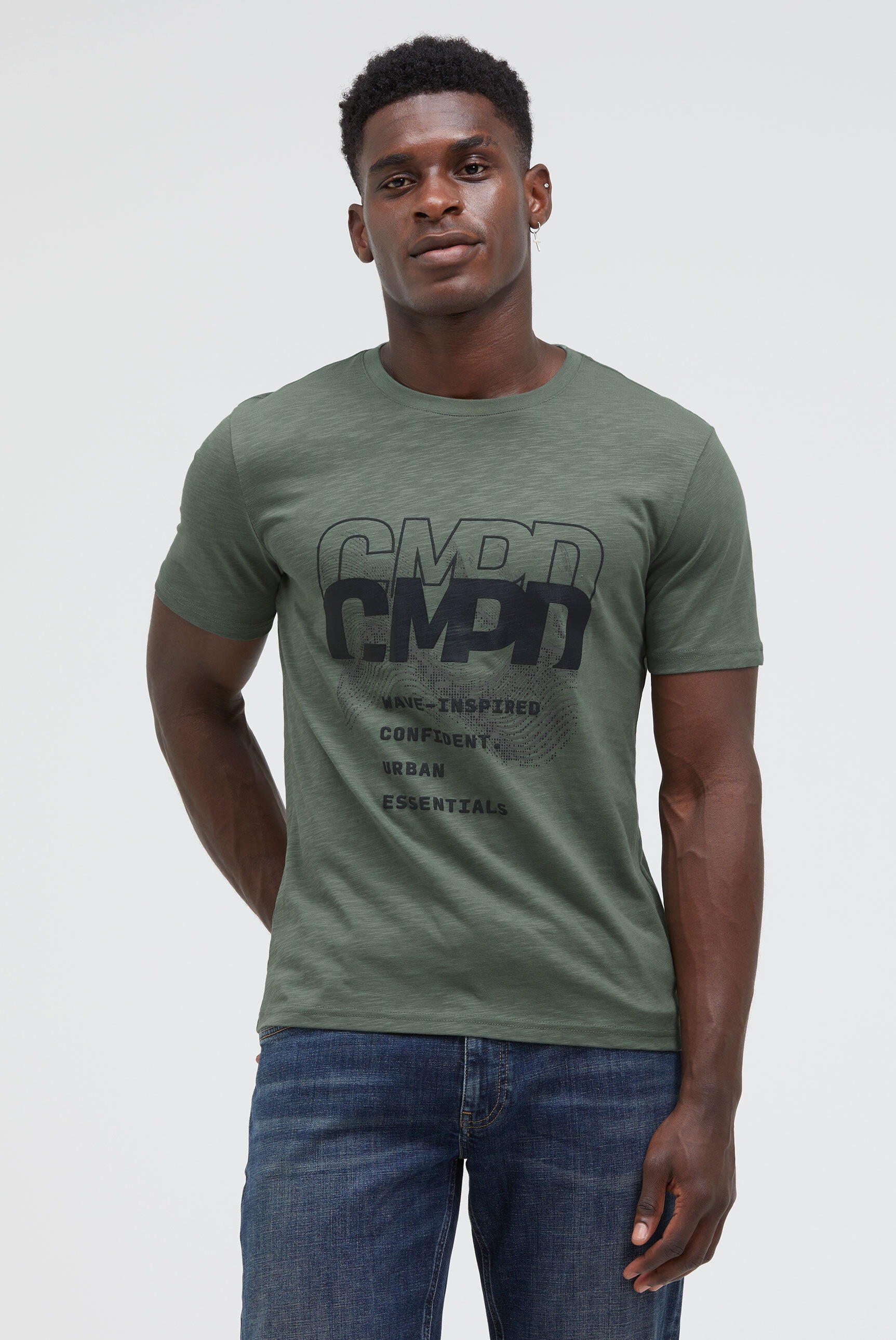 CMPD Rundhalsshirt aus Baumwolle günstig online kaufen
