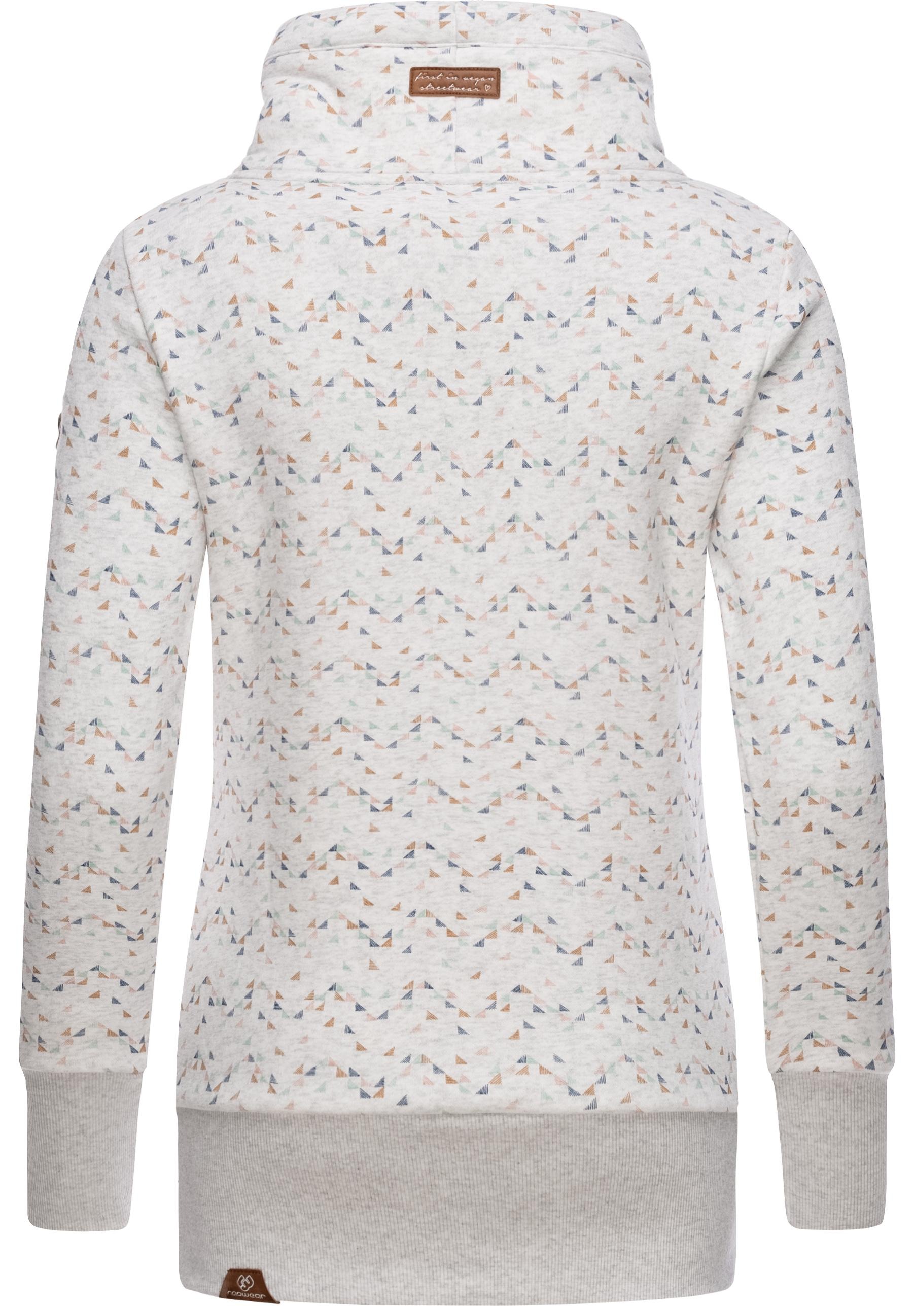 Ragwear Sweater »Neska Print«, stylisches Damen Langarm-Sweatshirt mit Printmuster
