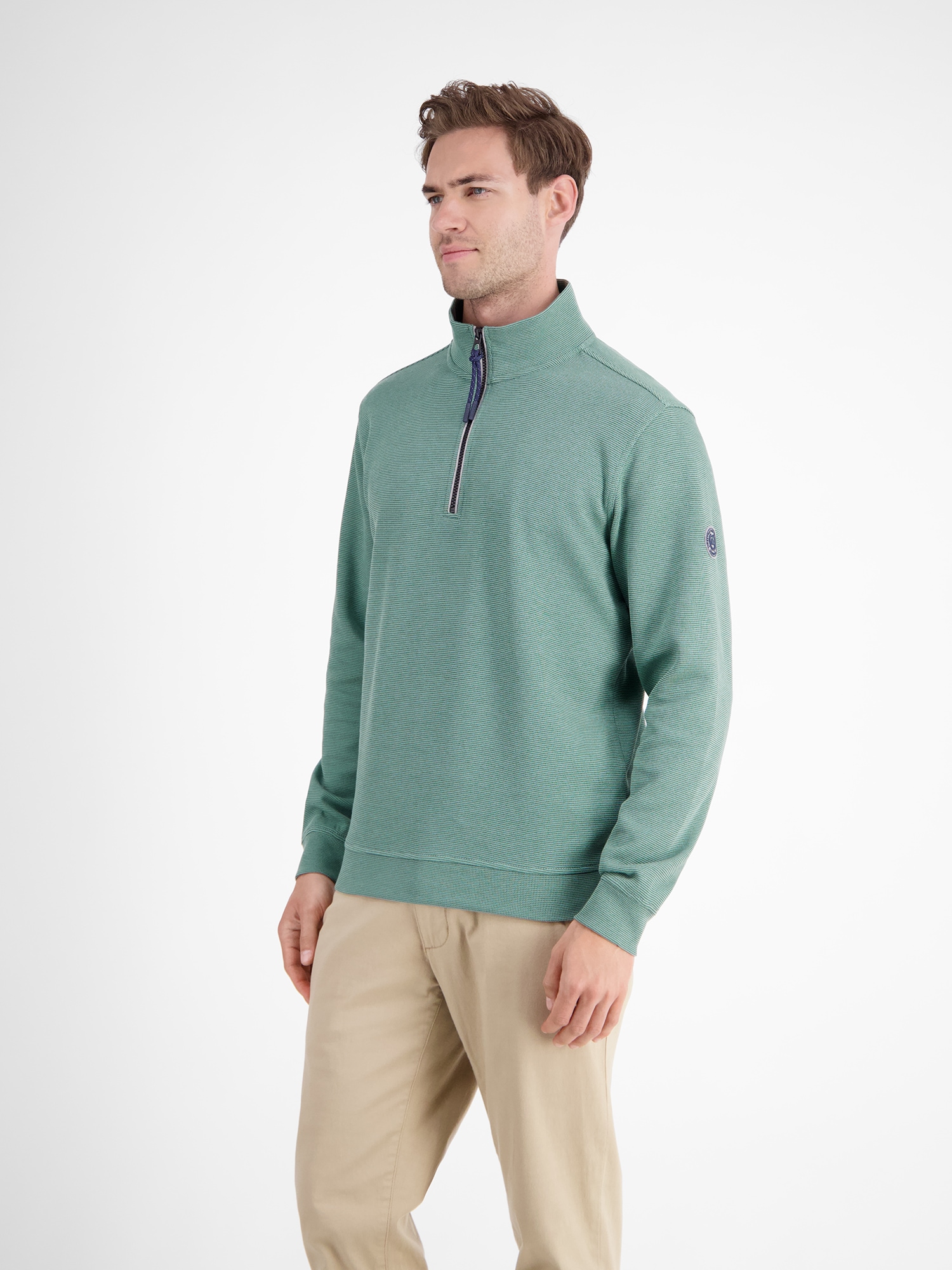 LERROS Sweatshirt »LERROS Unifarbener Sweattroyer für Herren«