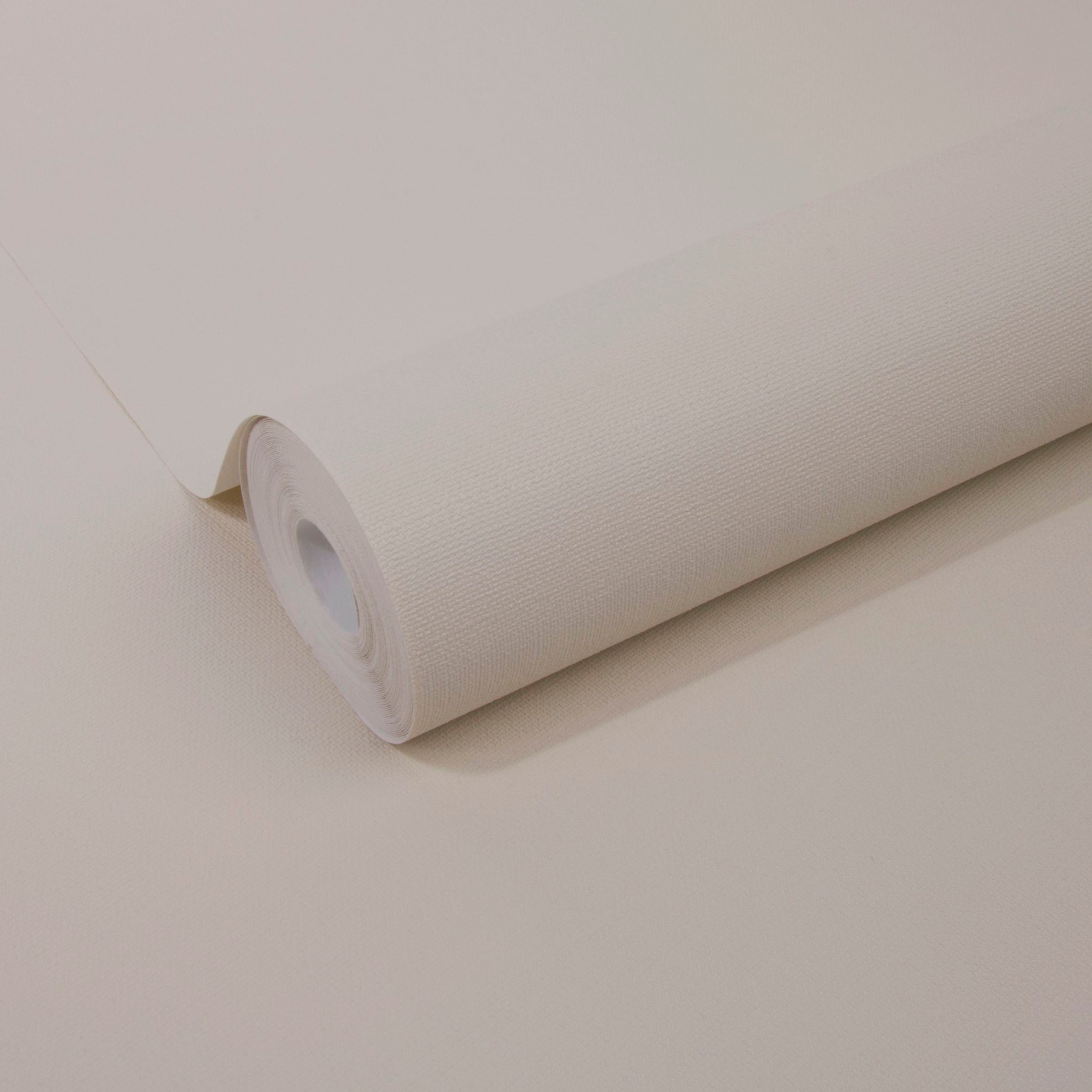 WOW Vliestapete »Baumwolle Uni«, uni, Weiß - 10m x 52cm