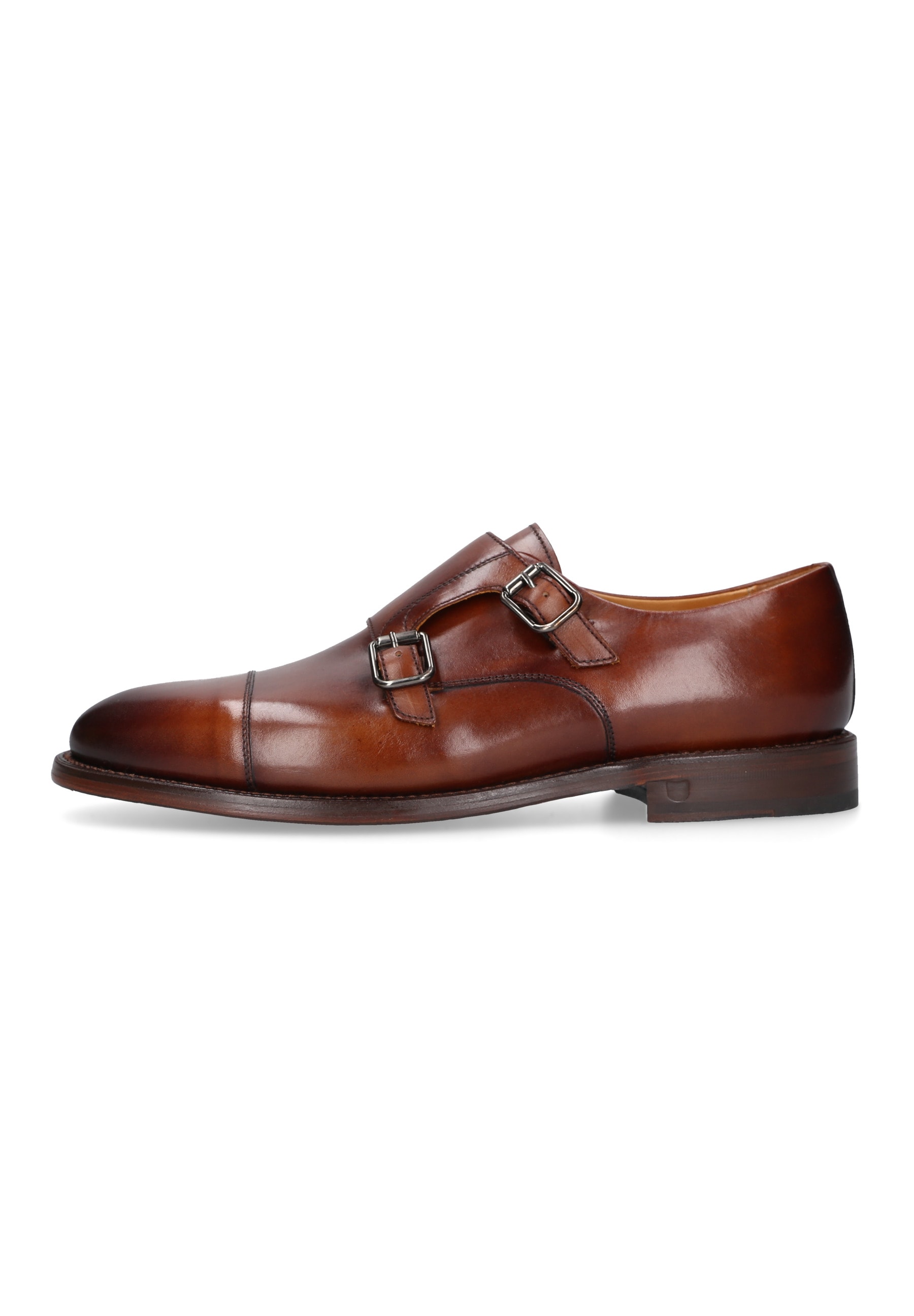 Henry Stevens Schnürschuh »Winston CDM«, Herren Businessschuh Double Monk Strap handgefertigt, Lederschuh