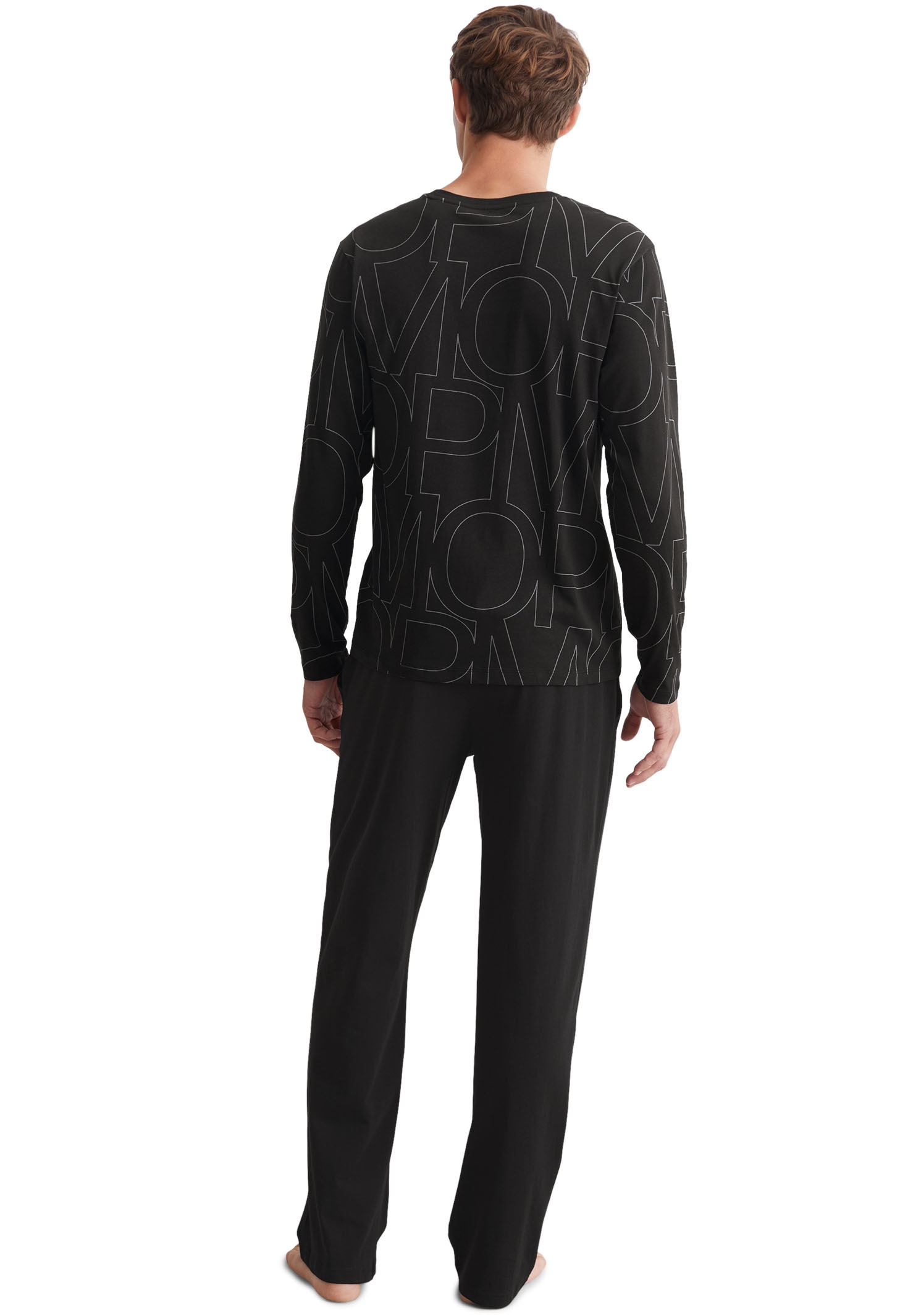 Marc O'Polo Pyjama »Mix & Match Cotton«, (2 tlg.), mit elastischem Bund mit Tunnelzug und Kordel