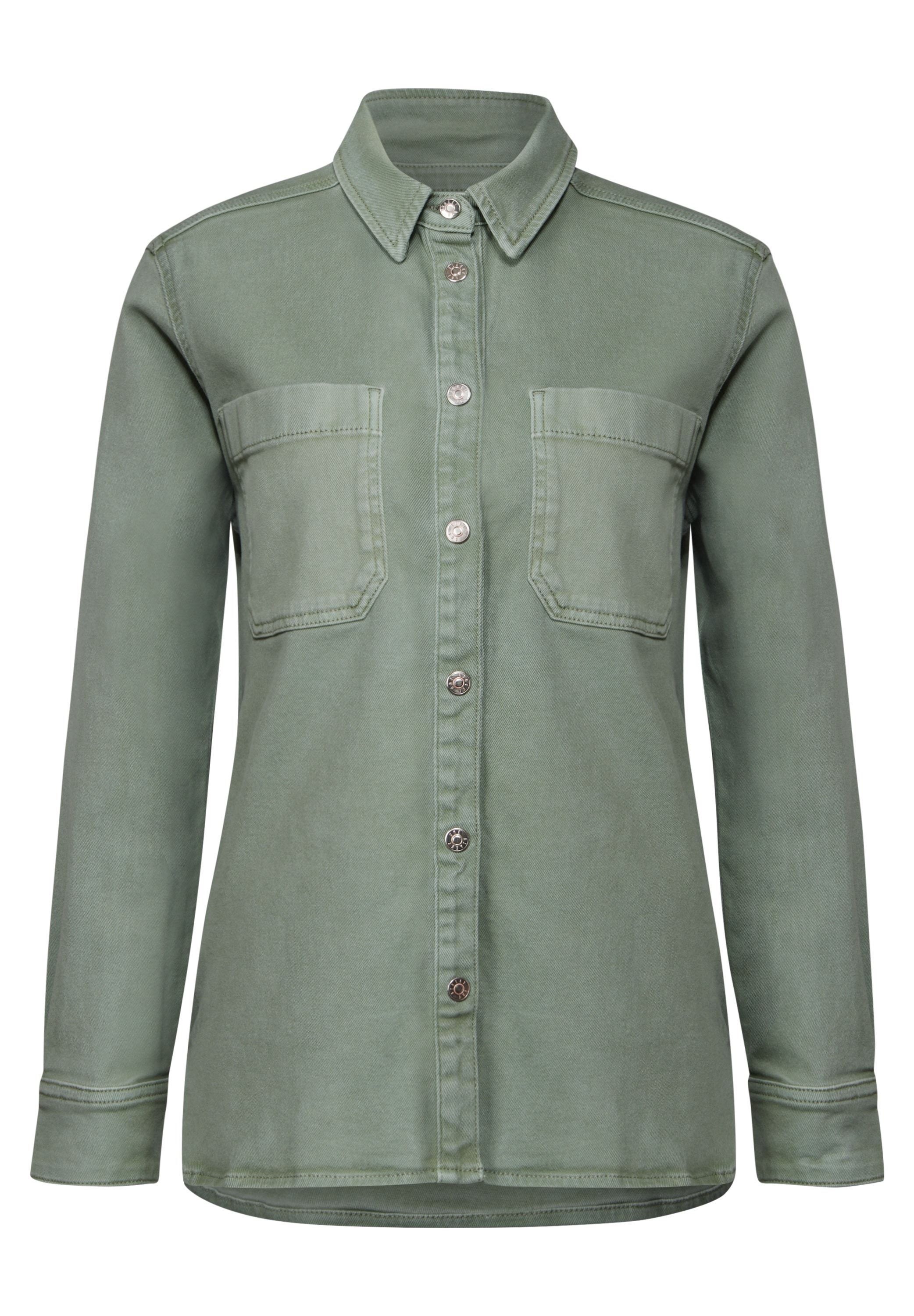 STREET ONE Jeansjacke, ohne Kapuze, mit Brusttasche