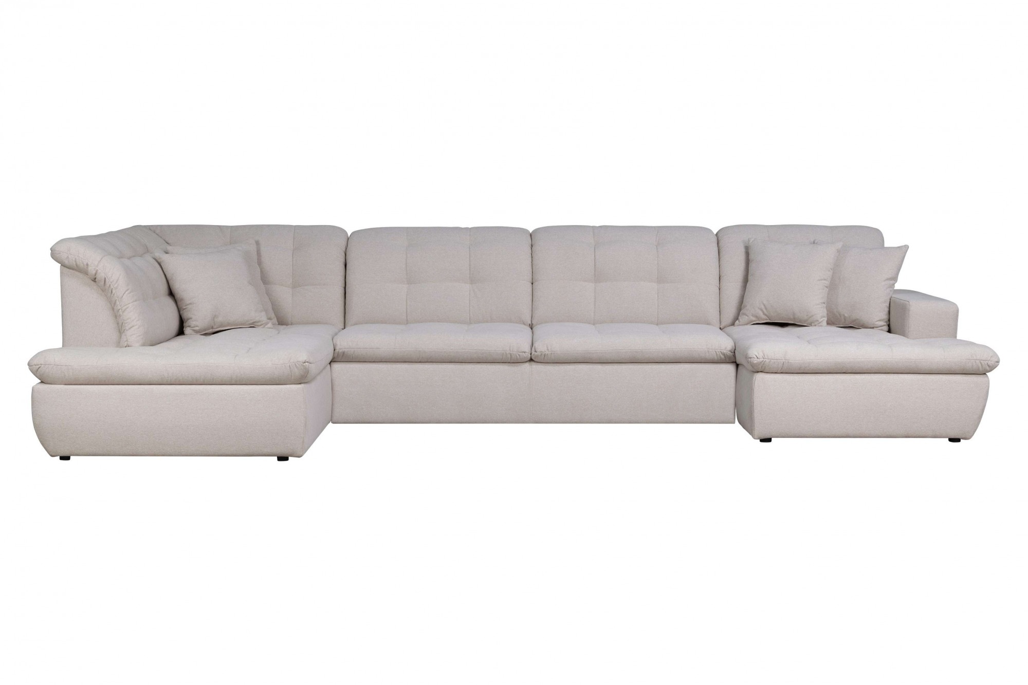 Home affaire Wohnlandschaft "BRISBANE NEU U-Form" mit feiner Steppung, Matt günstig online kaufen