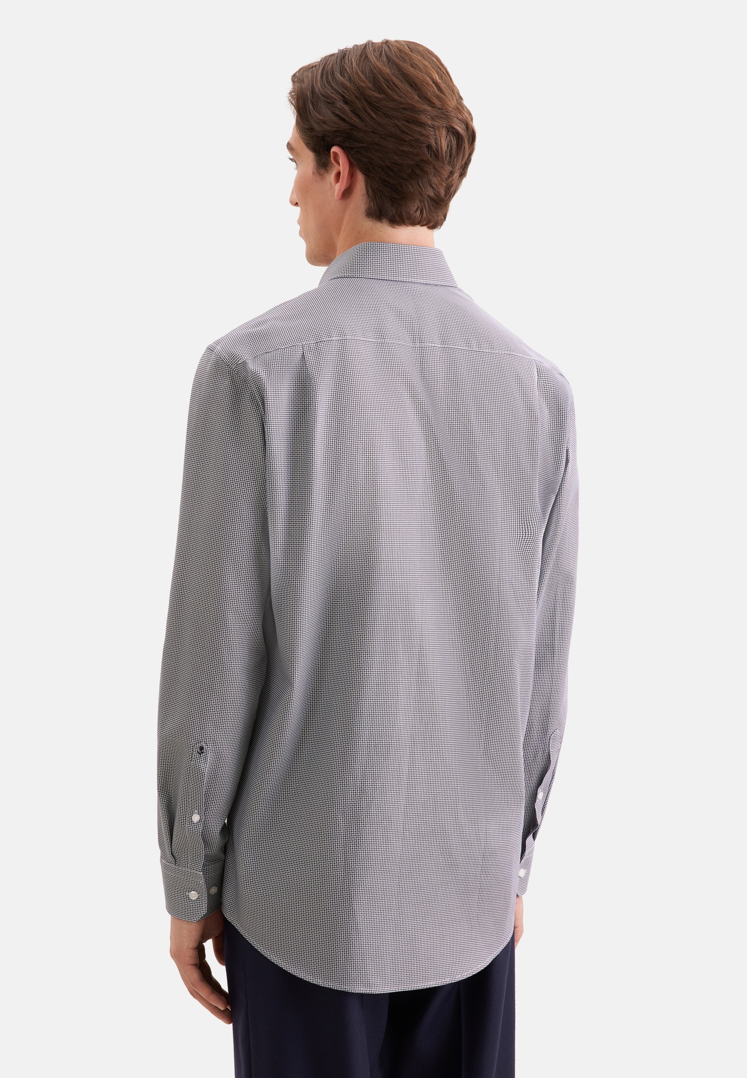 seidensticker Businesshemd »Schwarze Rose« Regular 1/1 Kentkragen Druck
