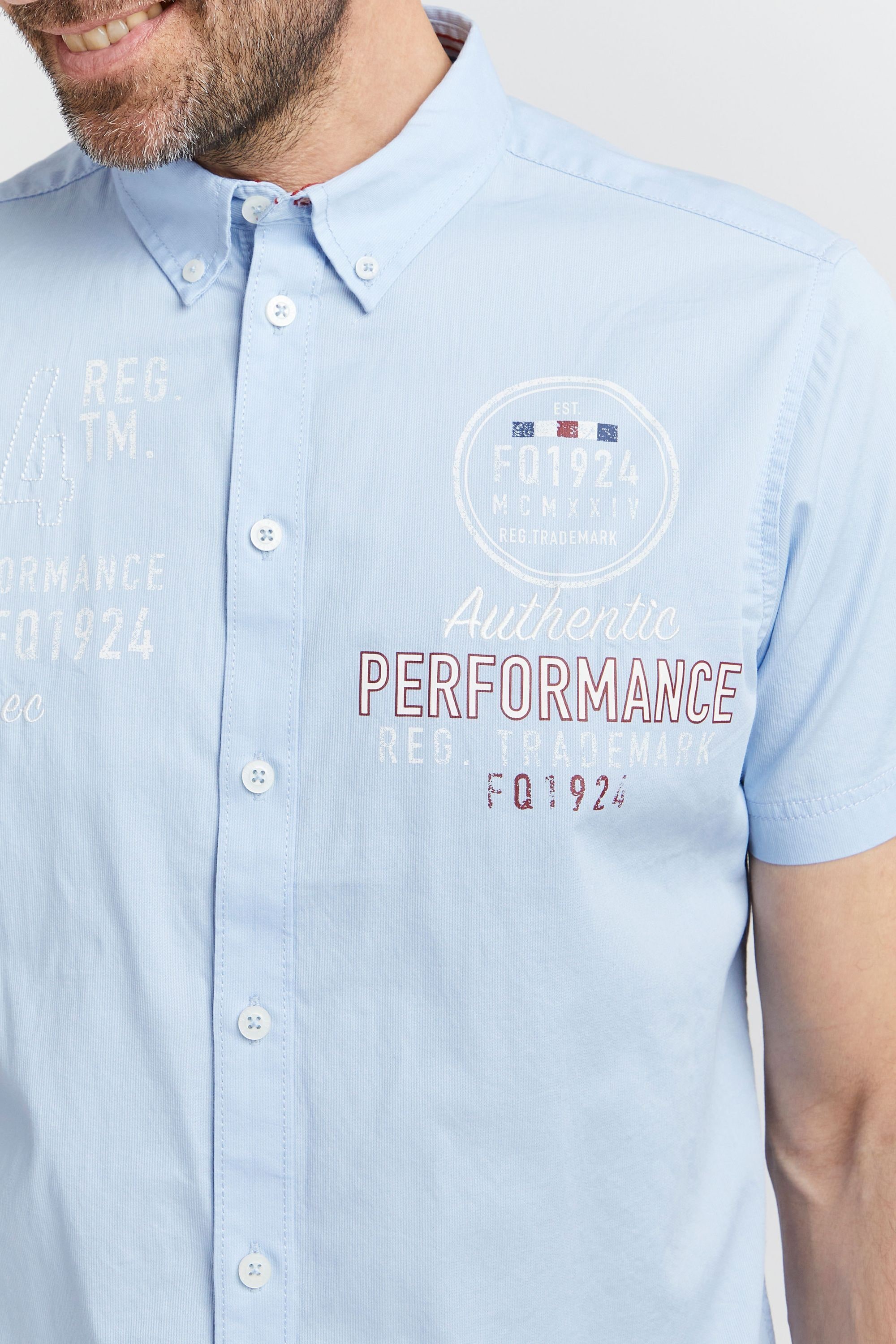 FQ1924 Kurzarmshirt »Kurzarmhemd FQRontus«