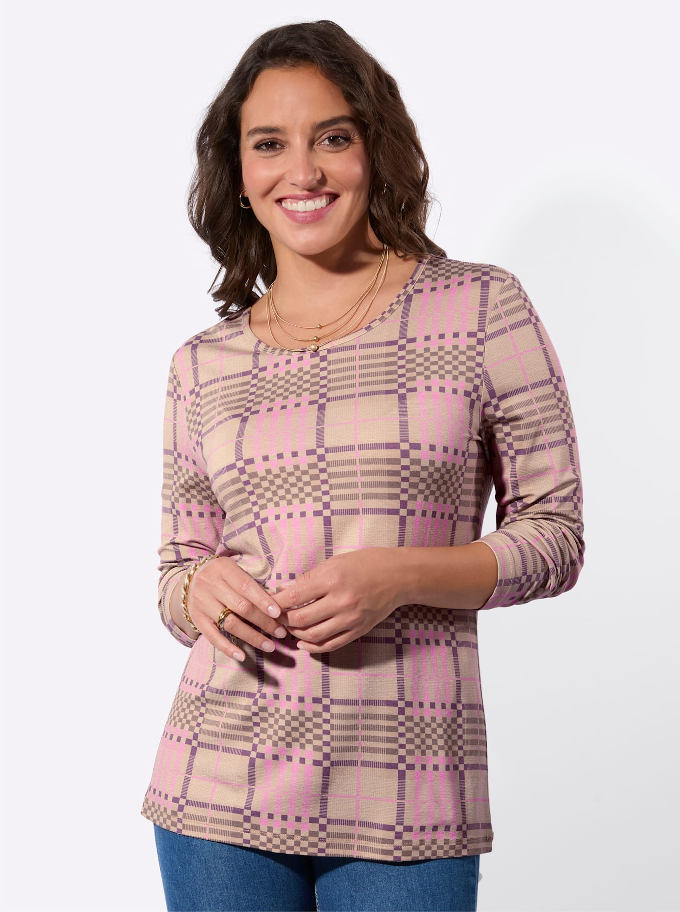 Casual Looks Rundhalsshirt "Druck-Shirt", 1 tlg. günstig online kaufen