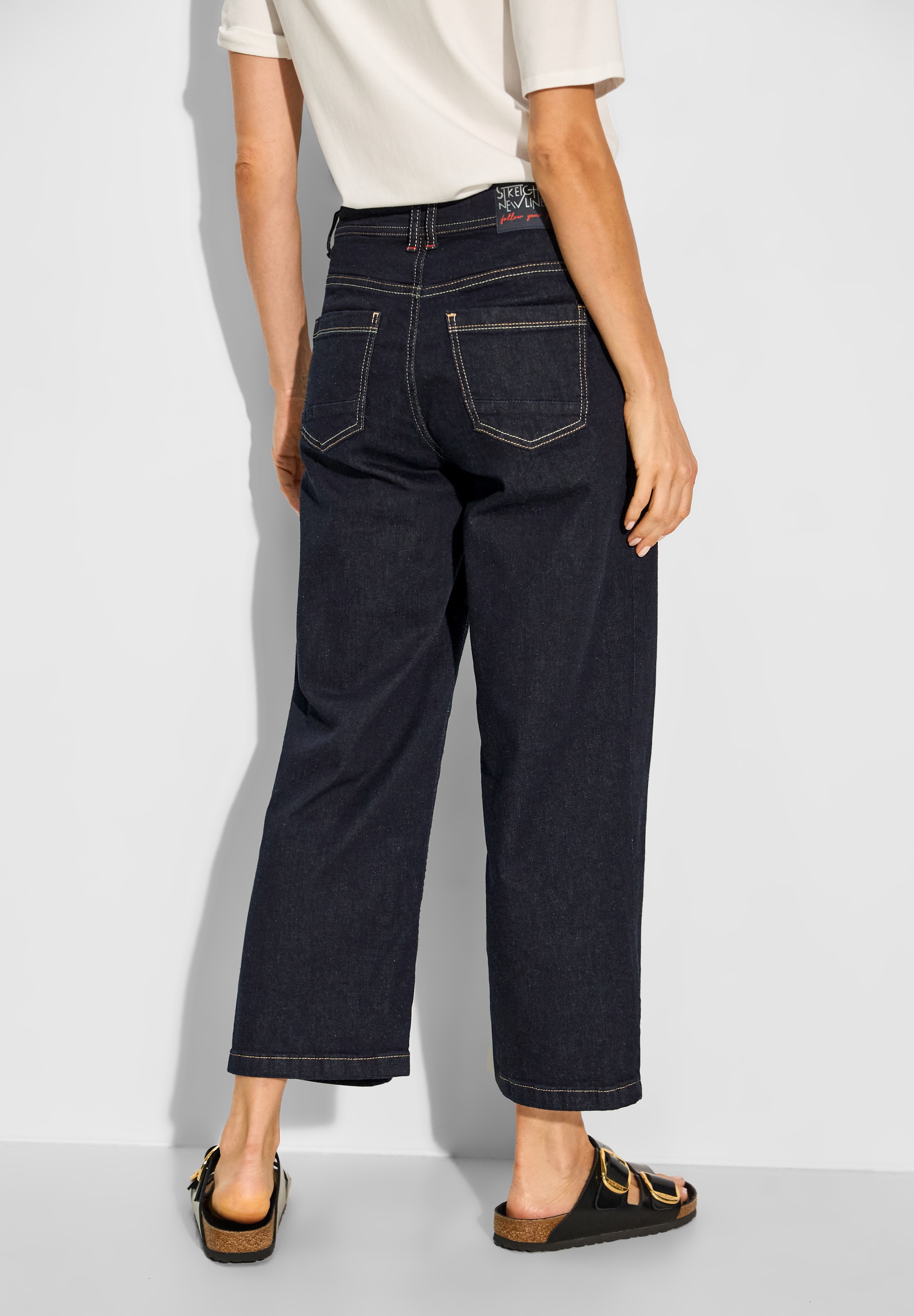 Cecil Gerade Jeans, High Waist