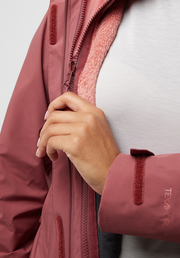 Jack Wolfskin 3-in-1-Funktionsjacke »ROTWAND 3IN1 JKT W«, mit Kapuze