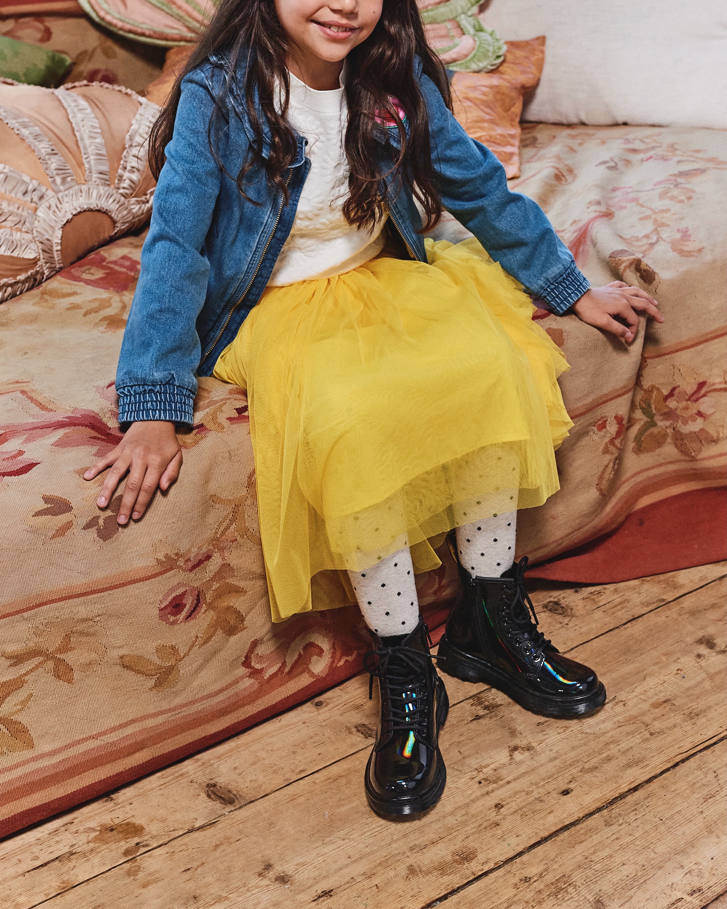 DR. MARTENS Schnürboots "Junior 1460 8-Loch Lacklederstiefel", Lackstiefel, günstig online kaufen