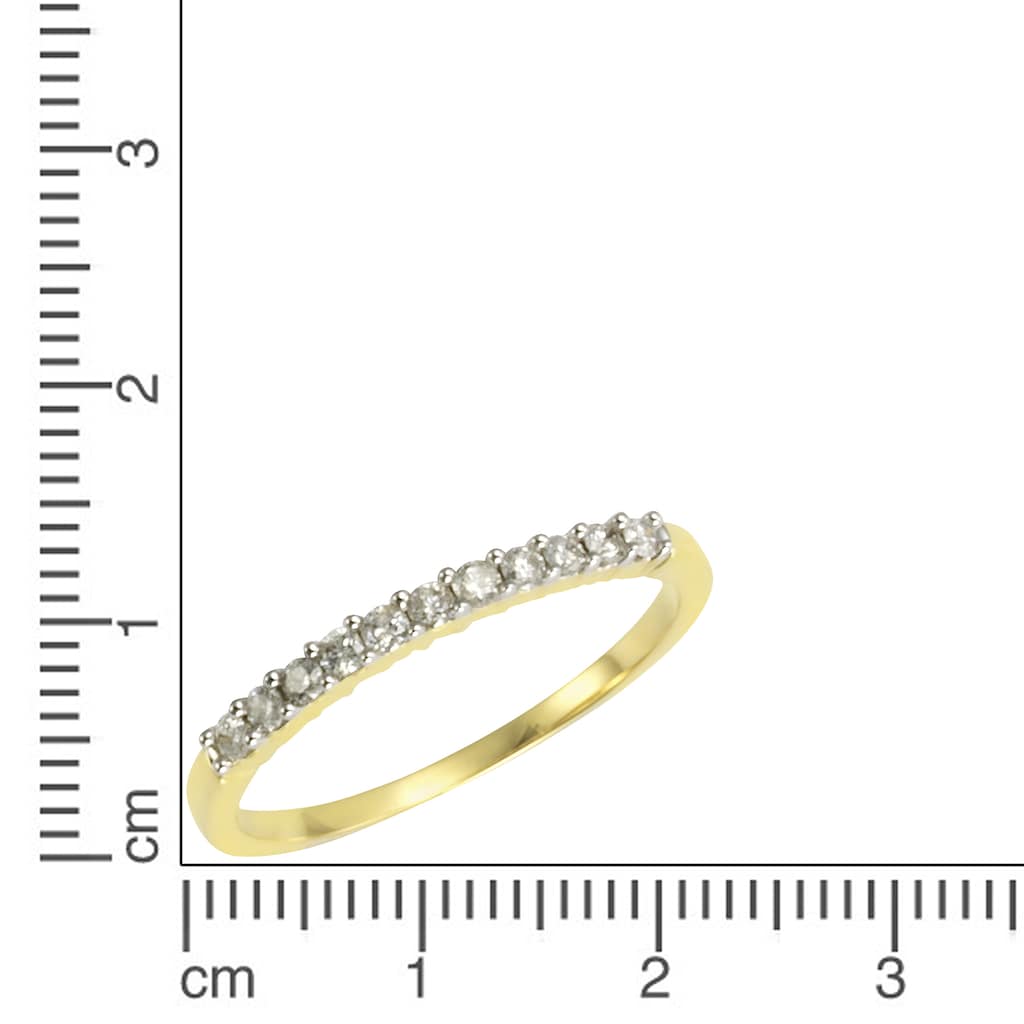 Diamonds by Ellen K. Fingerring »585 Gold 11 Brillanten =0,25ct.«