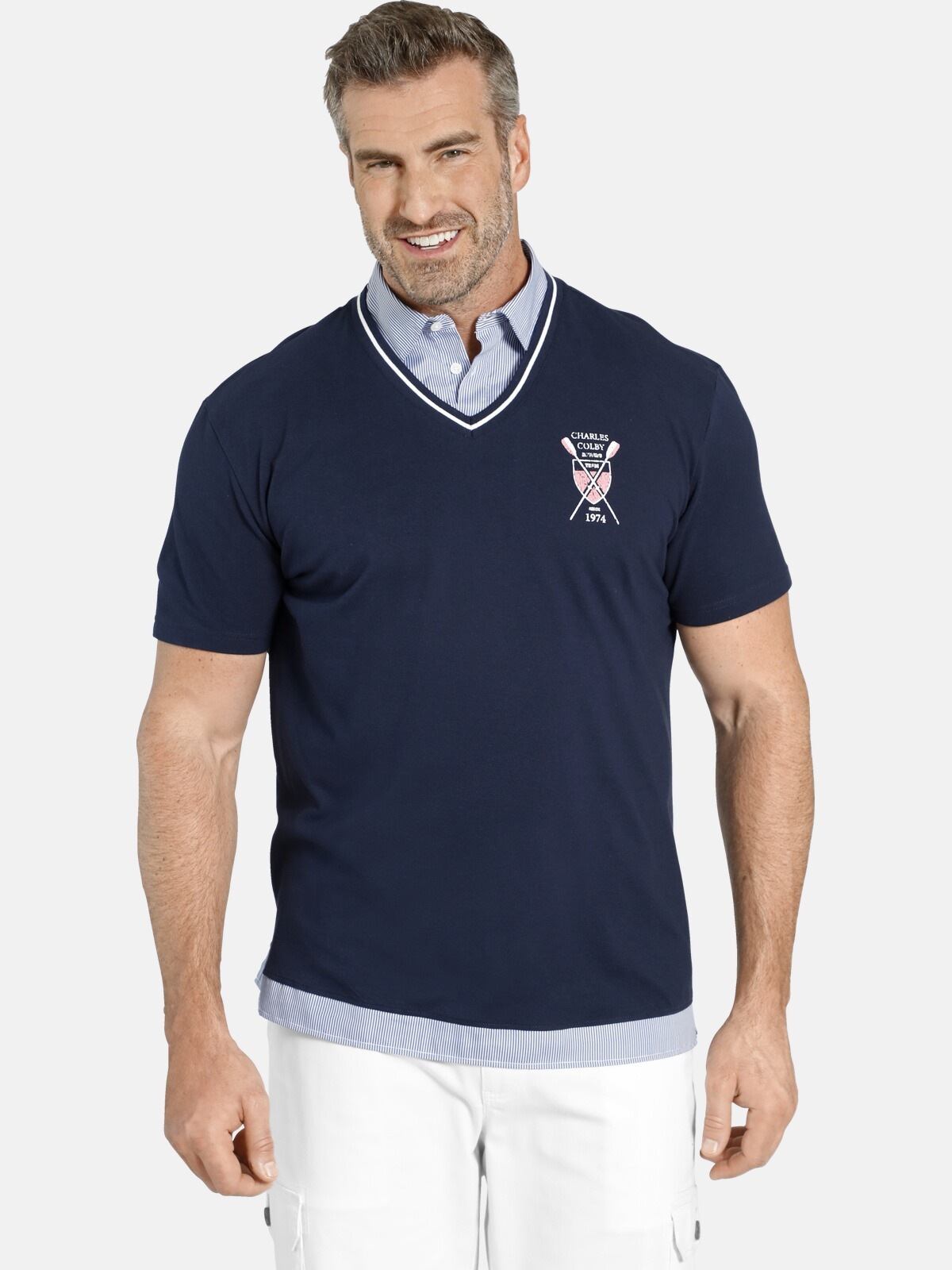 Charles Colby Poloshirt "Poloshirt EARL WILLERS", mit Business-Kragen günstig online kaufen