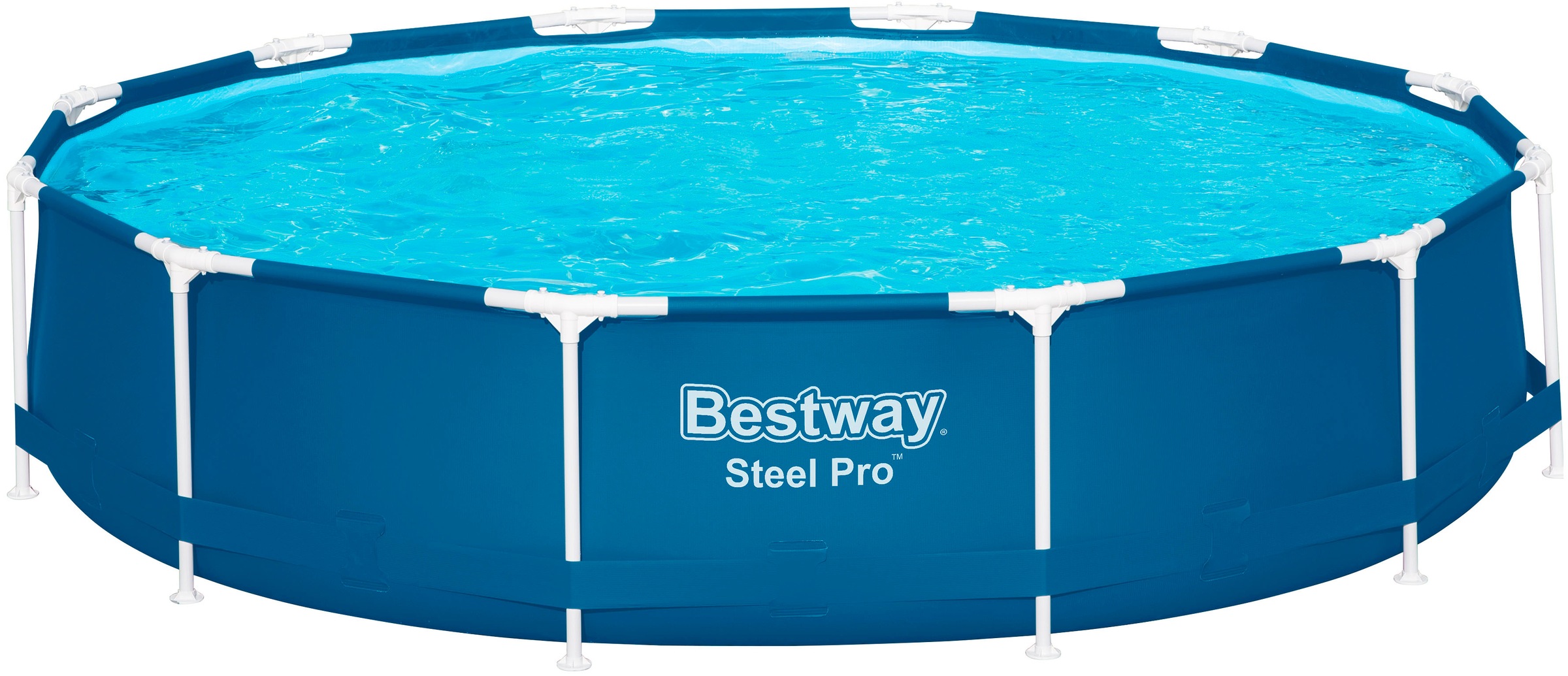 Bestway Framepool »Steel Pro™«, (Set), Frame Pool mit Filterpumpe Ø 366x76 cm, dunkelblau