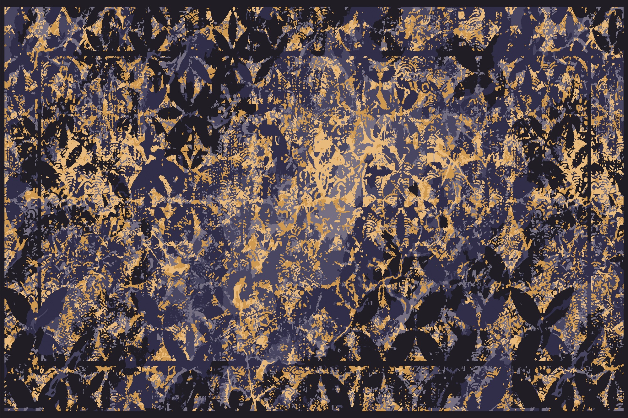 queence Leinwandbild "Laila" Abstrakt 1 Stk. tlg. mit sehr guten Schallabso günstig online kaufen