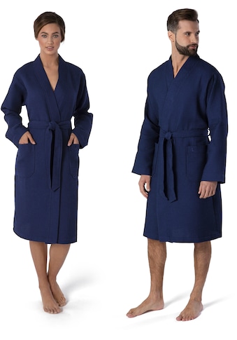 Kimono »Homewear«, (1 St.), Piquée-Oberfläche