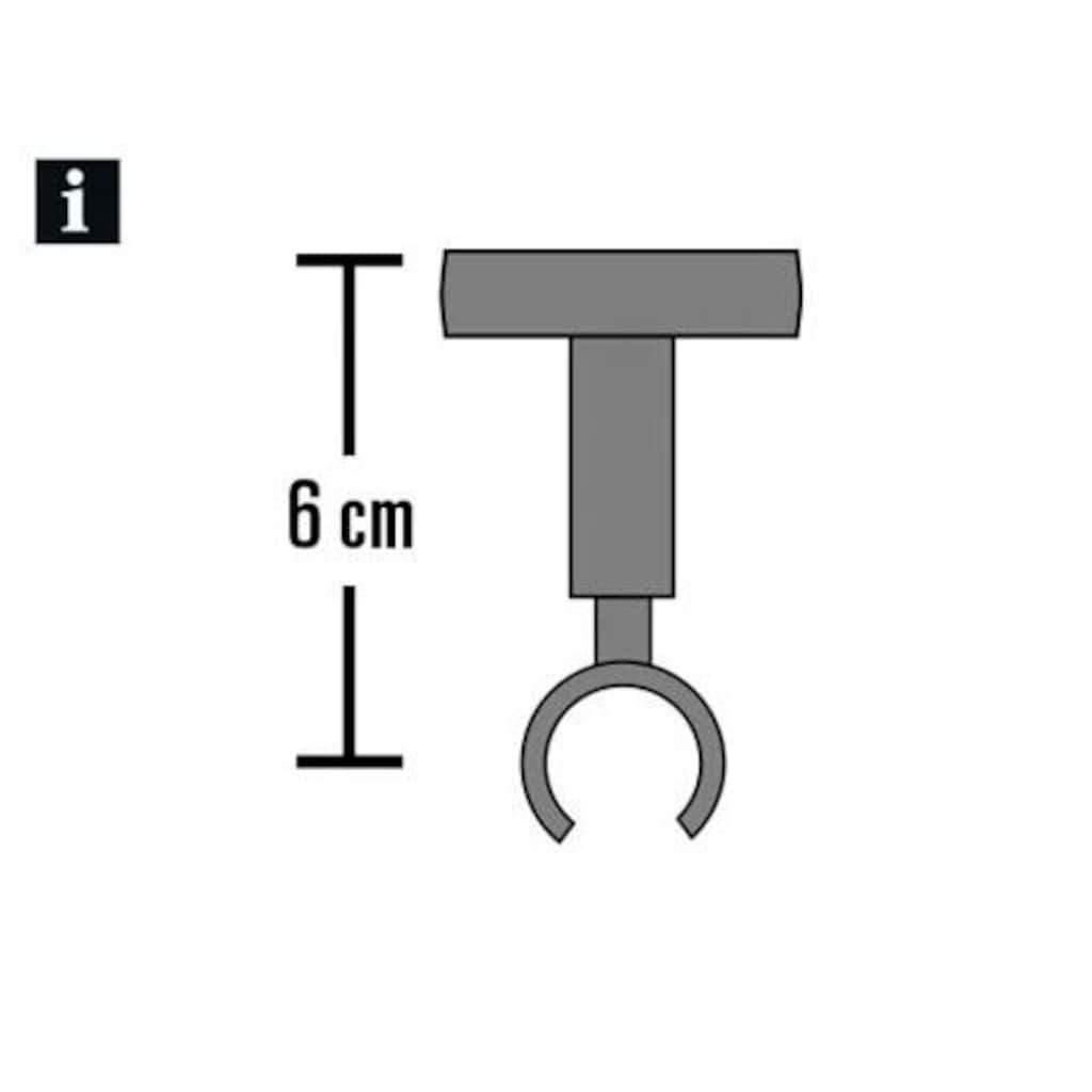 GARDINIA Gardinenstangenhalter »Deckenträger Kira Metall«, (1 St.)