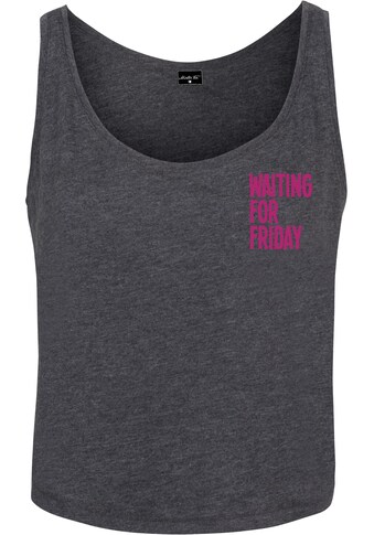 MisterTee Kurzarmshirt »Damen Ladies Waiting For Friday Box Tank«, (1 tlg.)