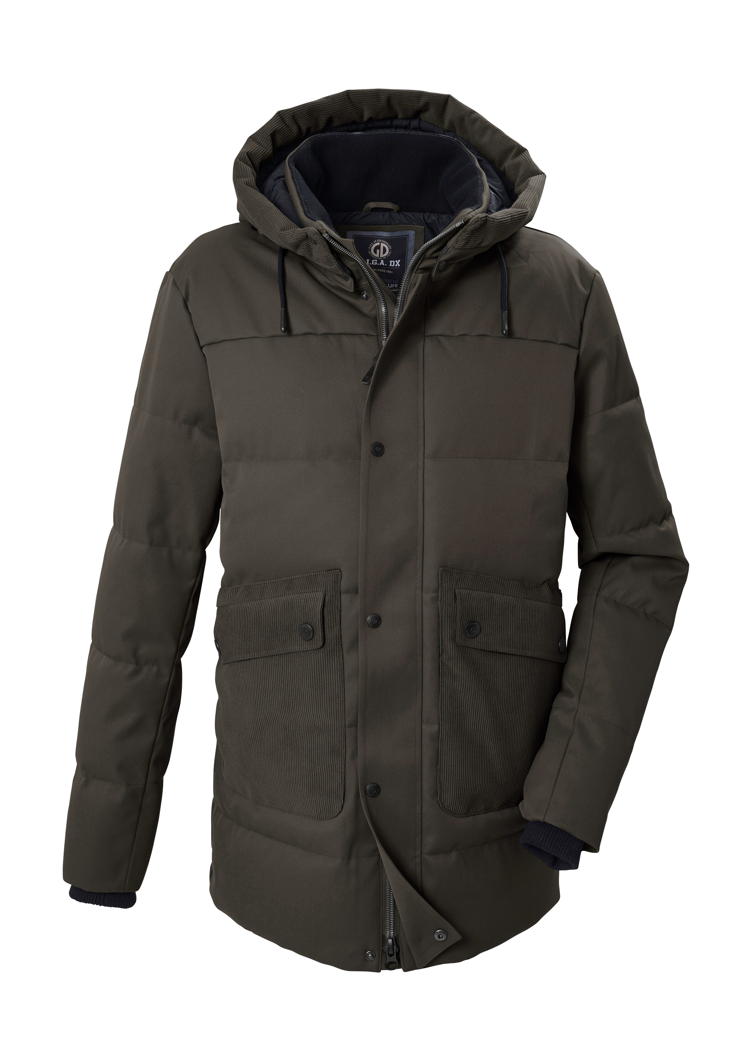 G.I.G.A. DX by killtec Steppjacke "GW 22 MN QLTD JCKT" Wasser- und windabweisende Steppjacke mit abnehmbarer Kapuze