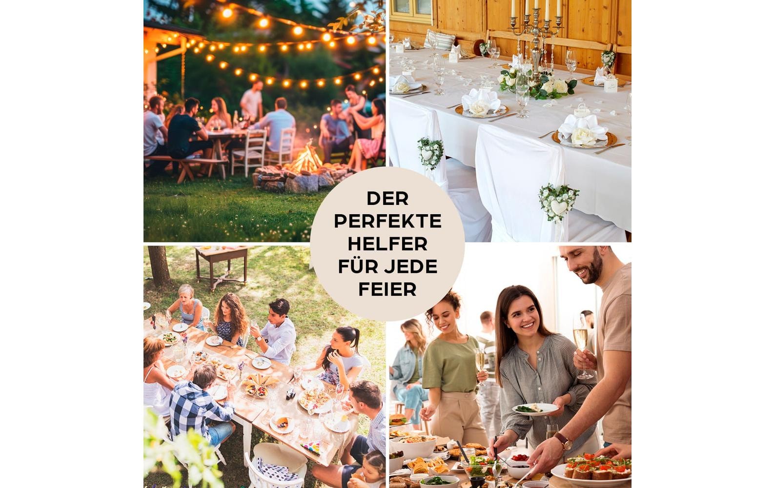 GOURMETmaxx Warmhalteplatte »200 W« Buffetwärmer aus Edelstahl