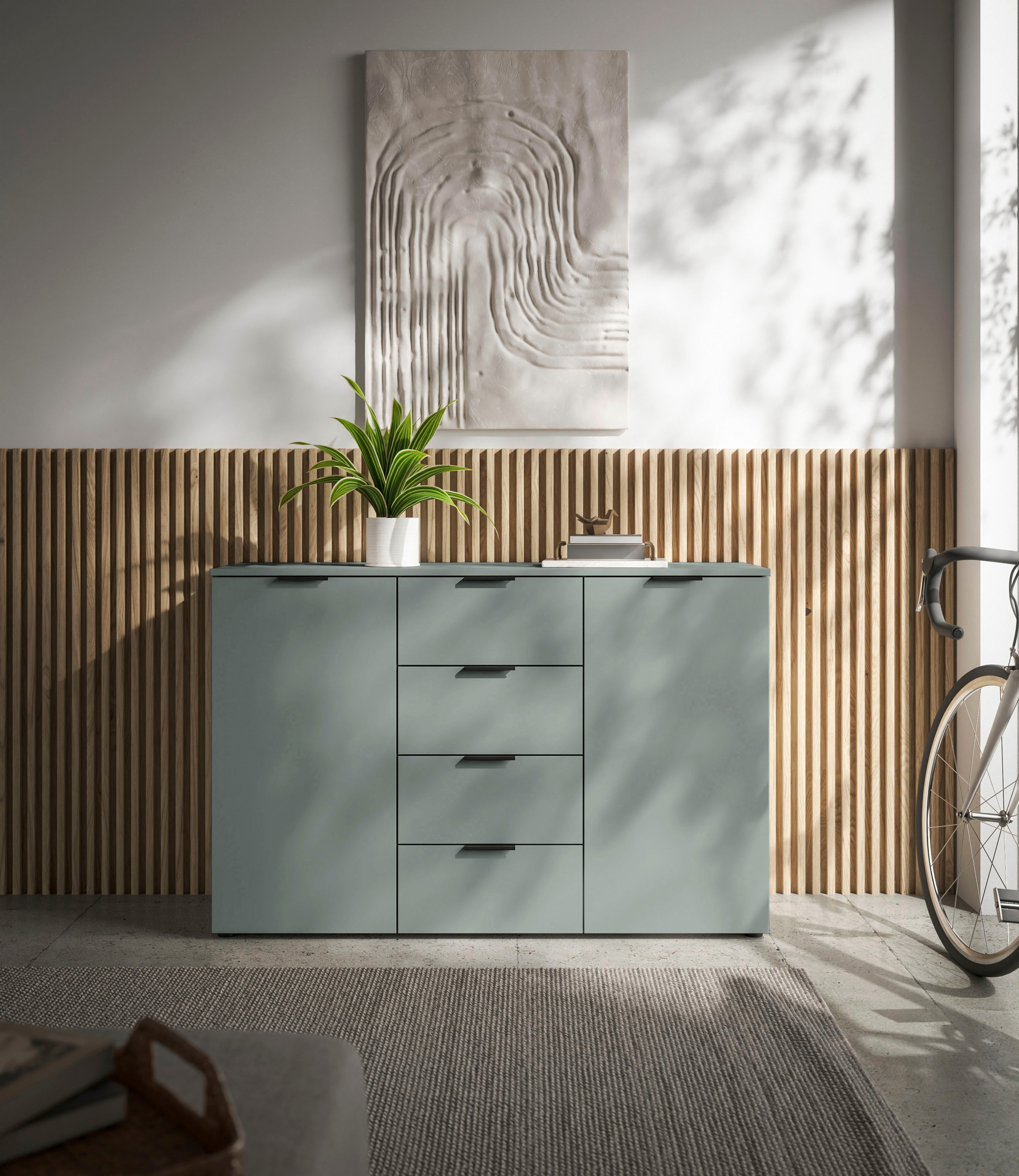 HBZ Sideboard "Linz Kommode, BxHxT 135x90x40cm", (1 St.), Breite 135cm,Lip- günstig online kaufen