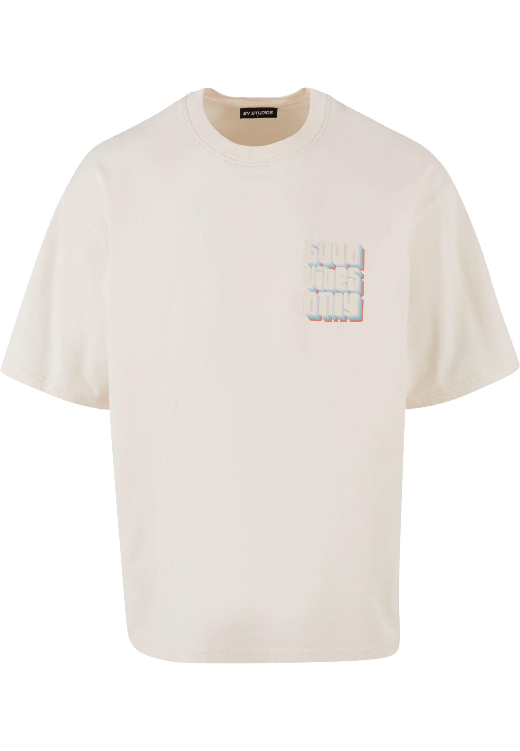 2Y Studios T-Shirt "2Y Studios Herren 2Y Good Vibes Only Oversize Tee" 1 St günstig online kaufen