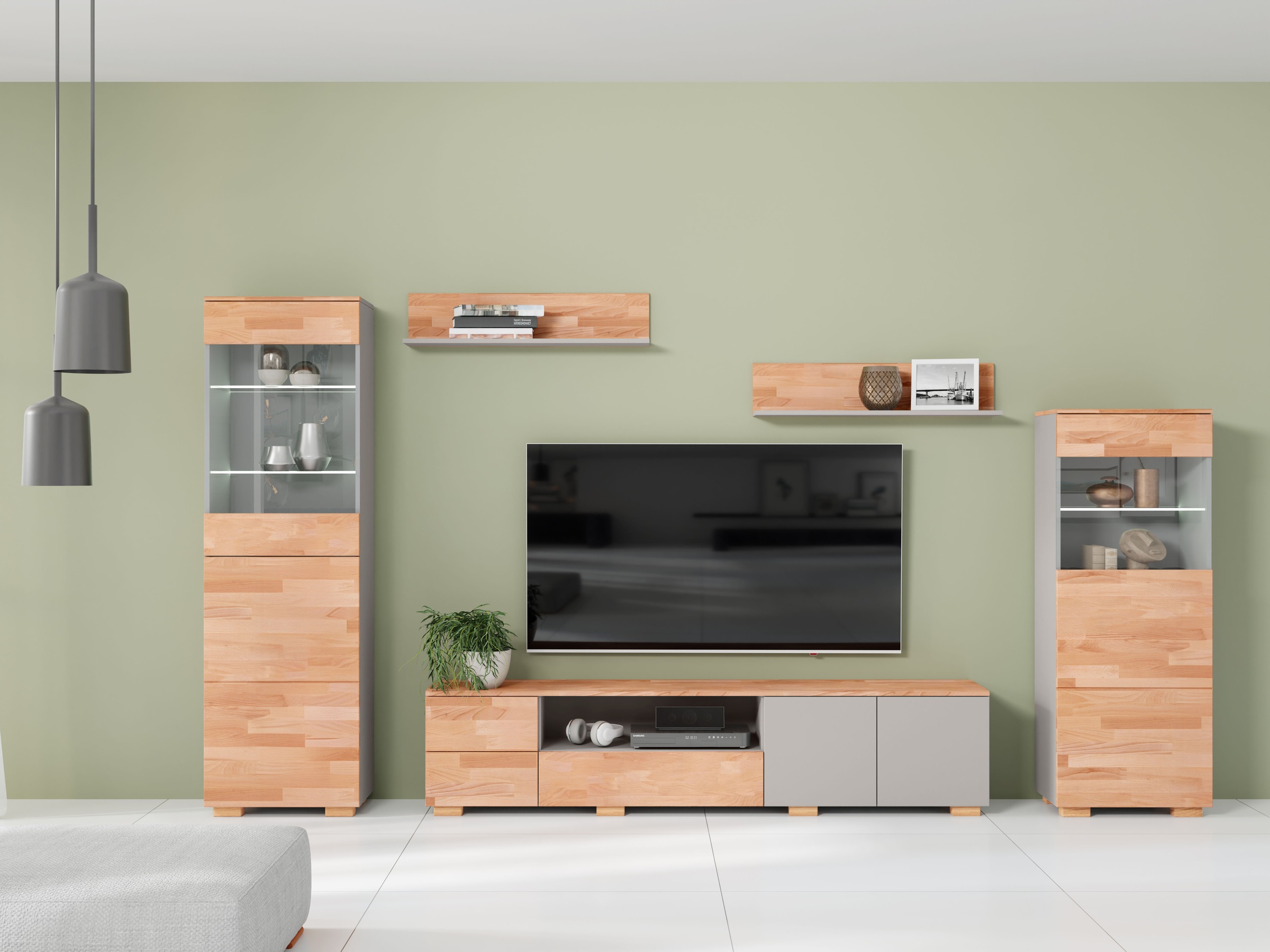Home affaire Wohnwand, (5 St.), schöne moderne Optik