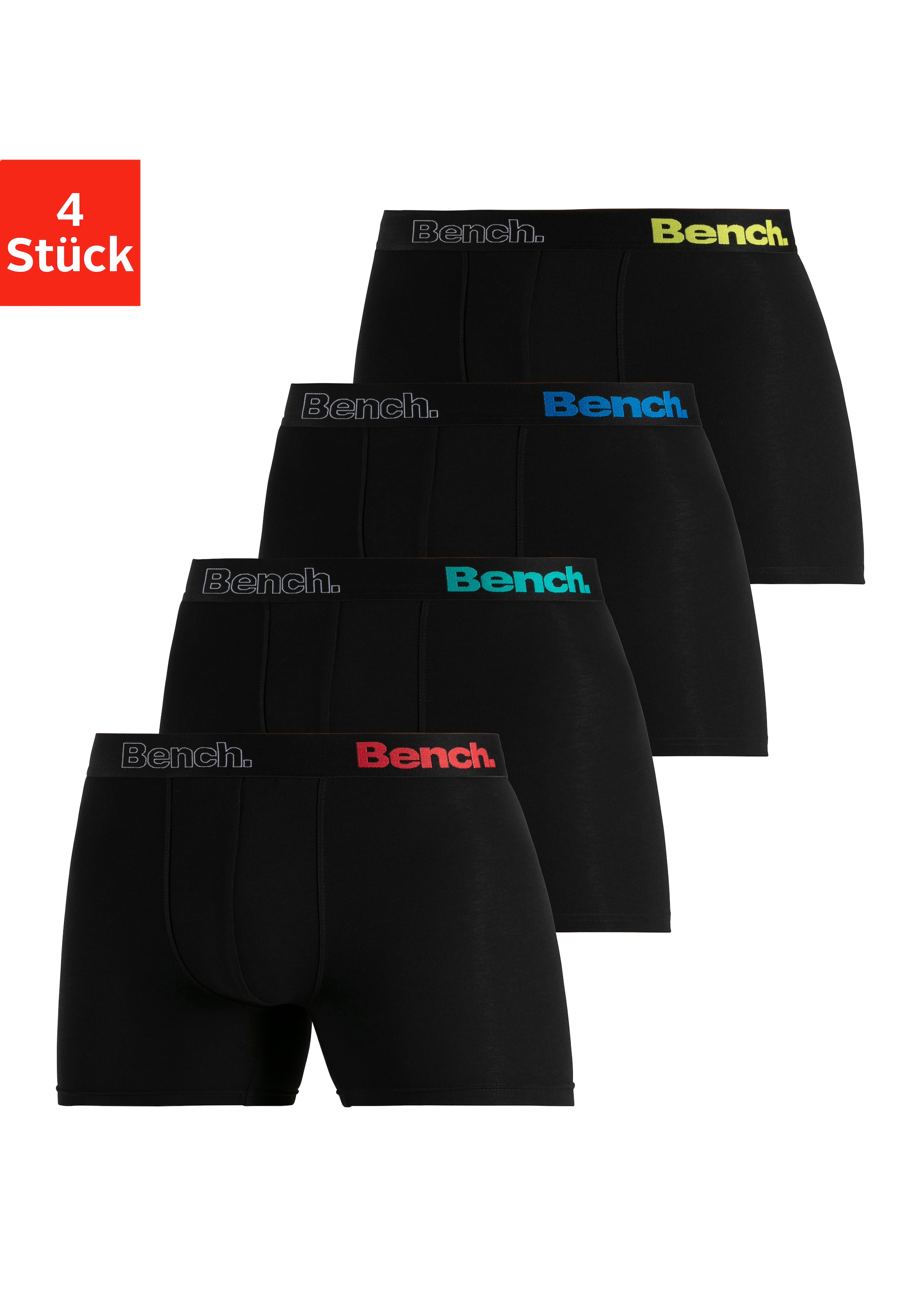 Bench. Langer Boxer "Boxershorts für Herren" Packung, 4 Stk. Unterhosen mit günstig online kaufen