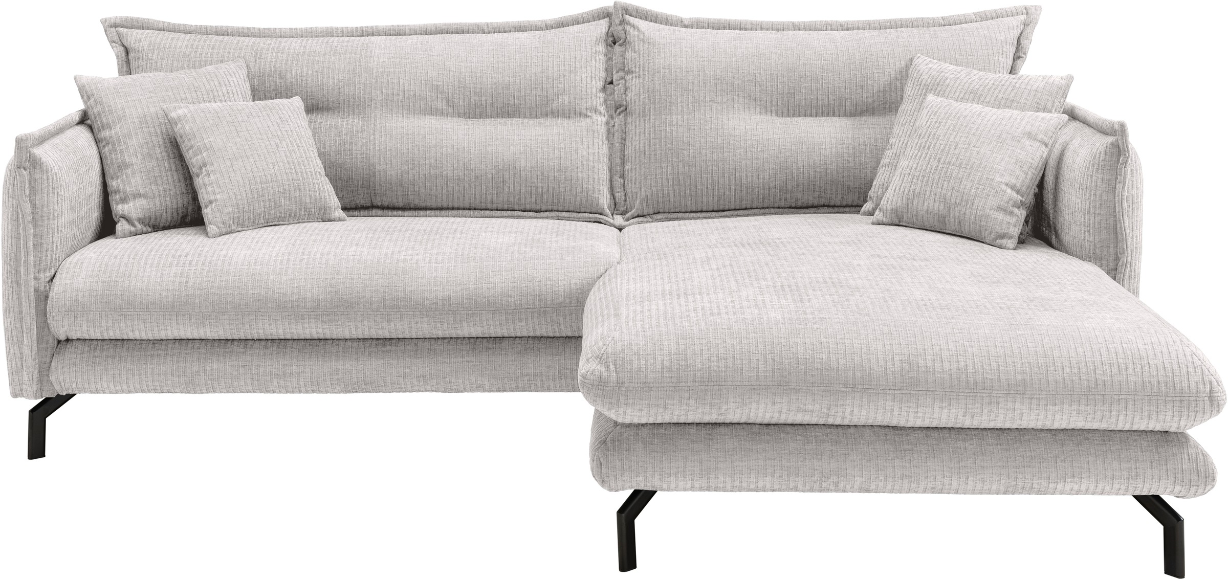 Home affaire Ecksofa "LAVA Breite 255 cm, modern und elegant, aktuelle Kiss günstig online kaufen