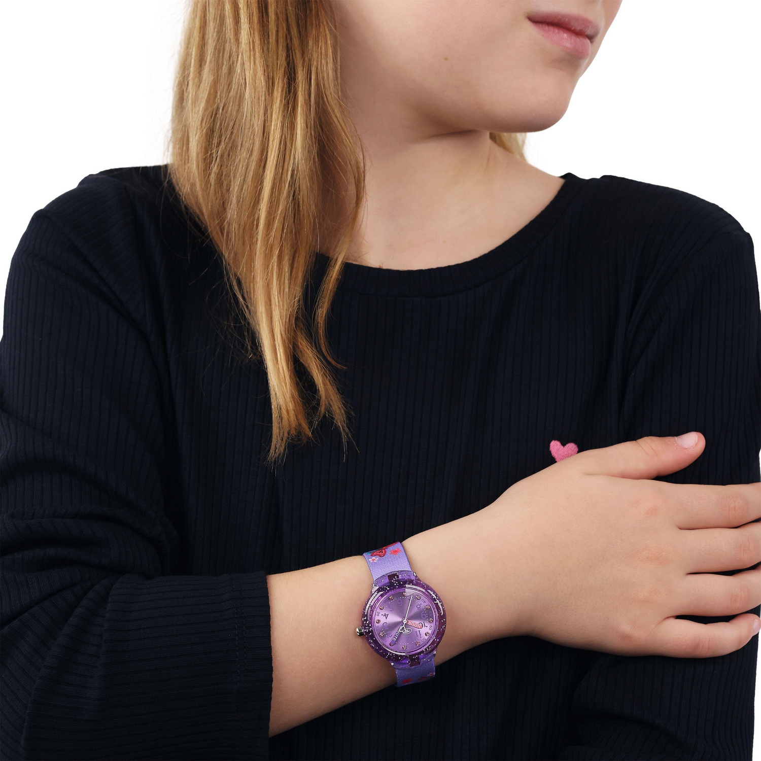 TOM TAILOR Quarzuhr Armbanduhr, Kinderuhr, Mädchen, analog, Glassteine