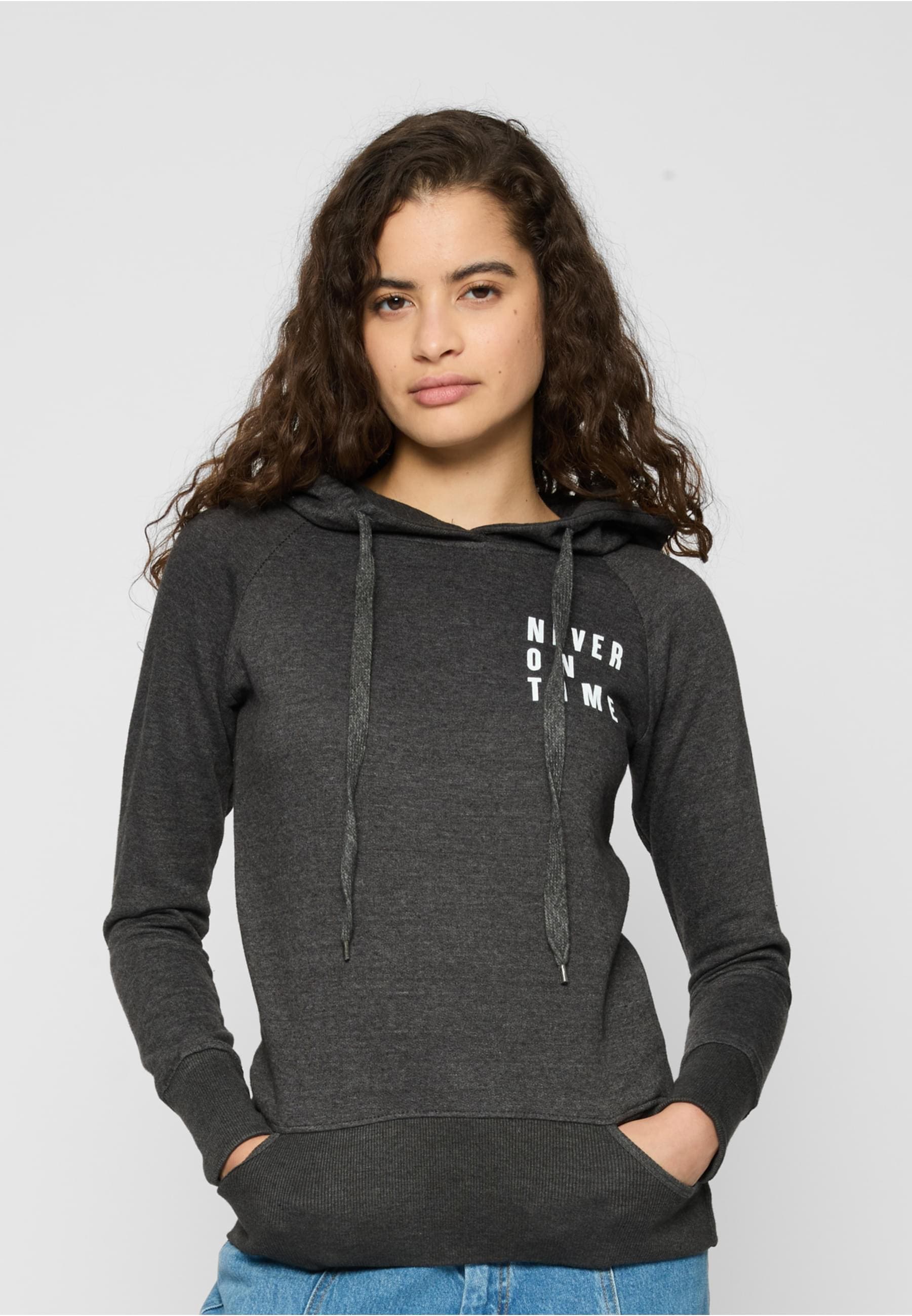 MisterTee Kapuzenpullover »MisterTee Herren Ladies Never On Time Hoody«, (1 tlg.)