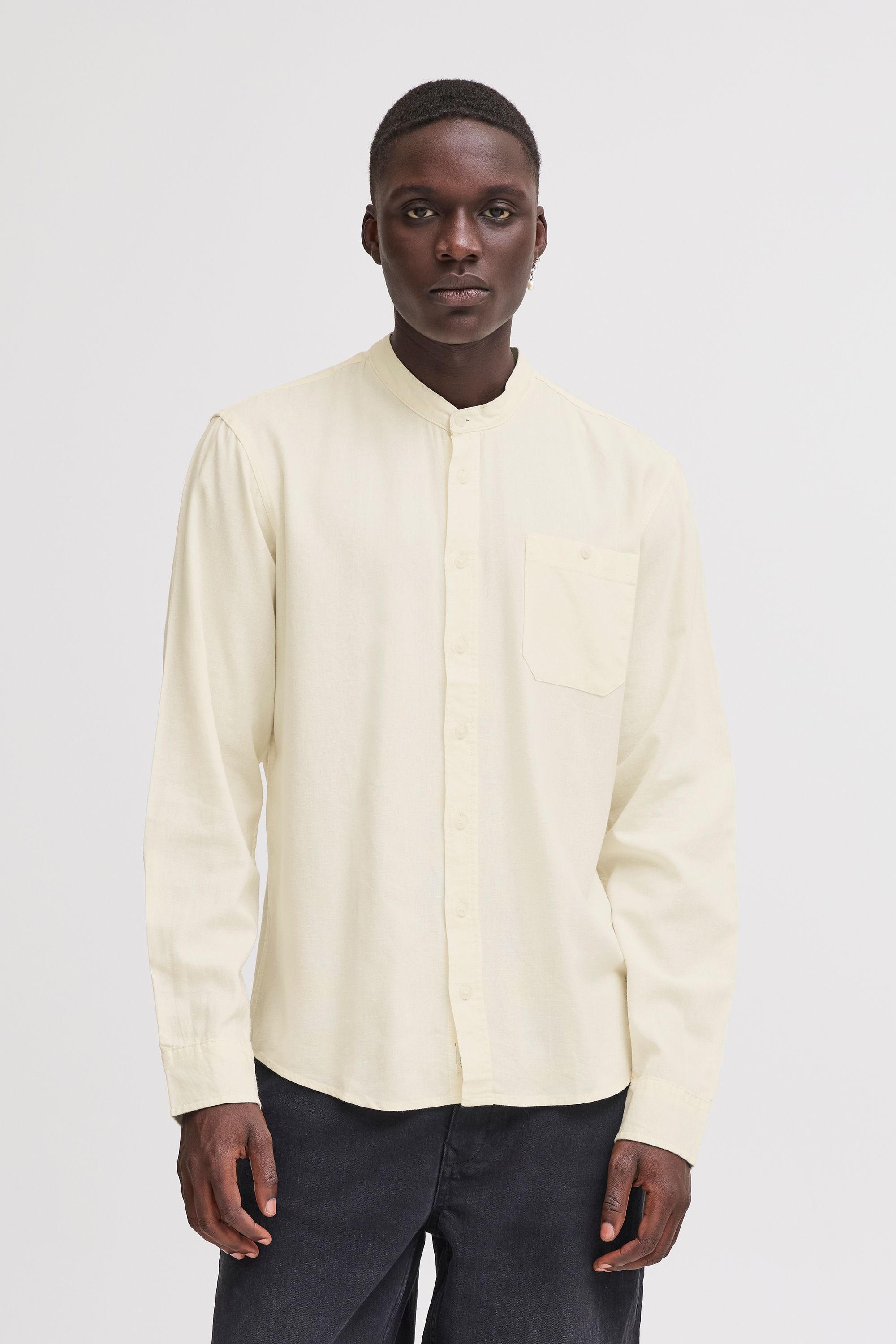 Blend Langarmhemd »Langarmhemd BHBobby Shirt mandarin«