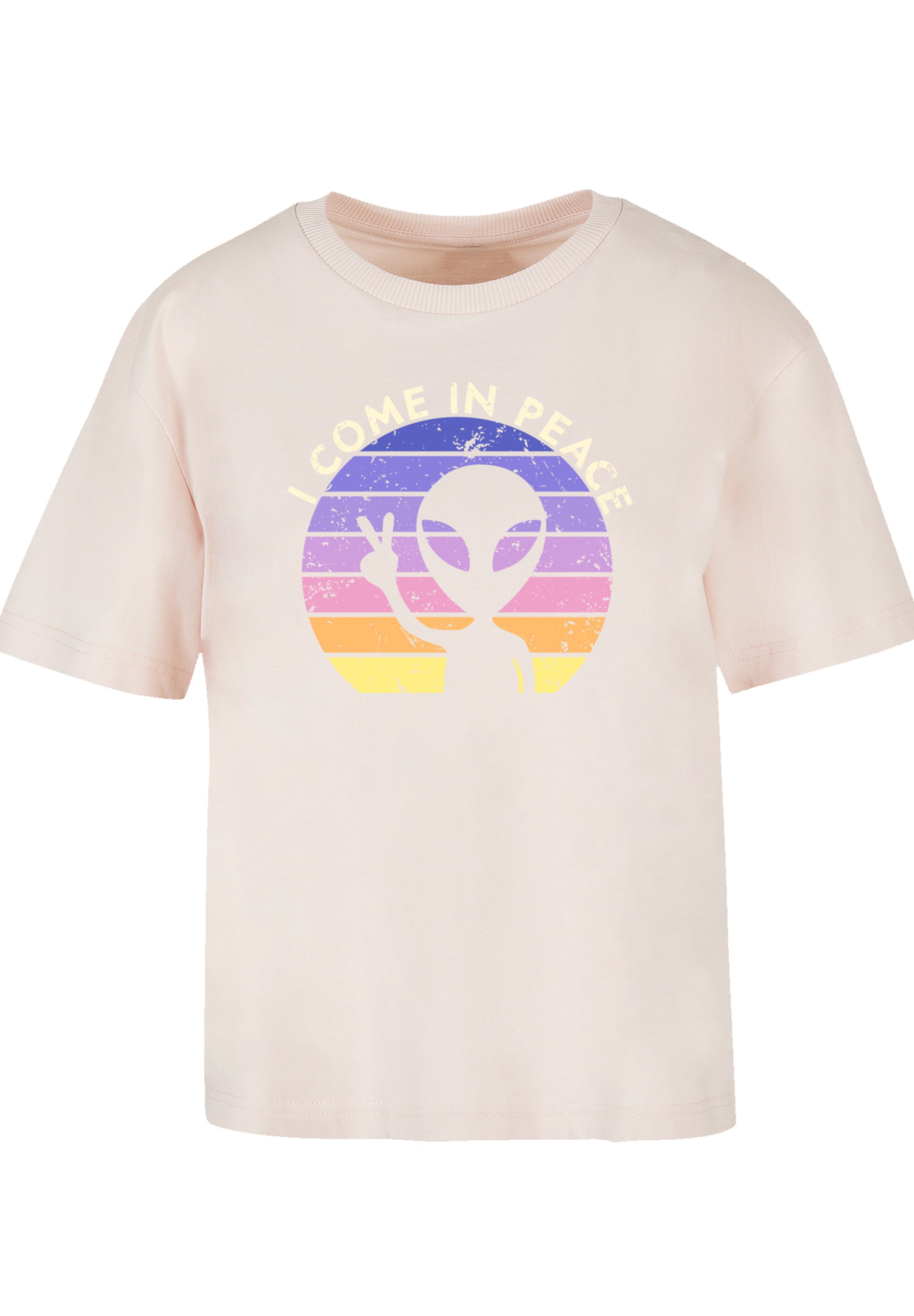 F4NT4STIC T-Shirt »Alien Peace Sunset«, Premium Qualität