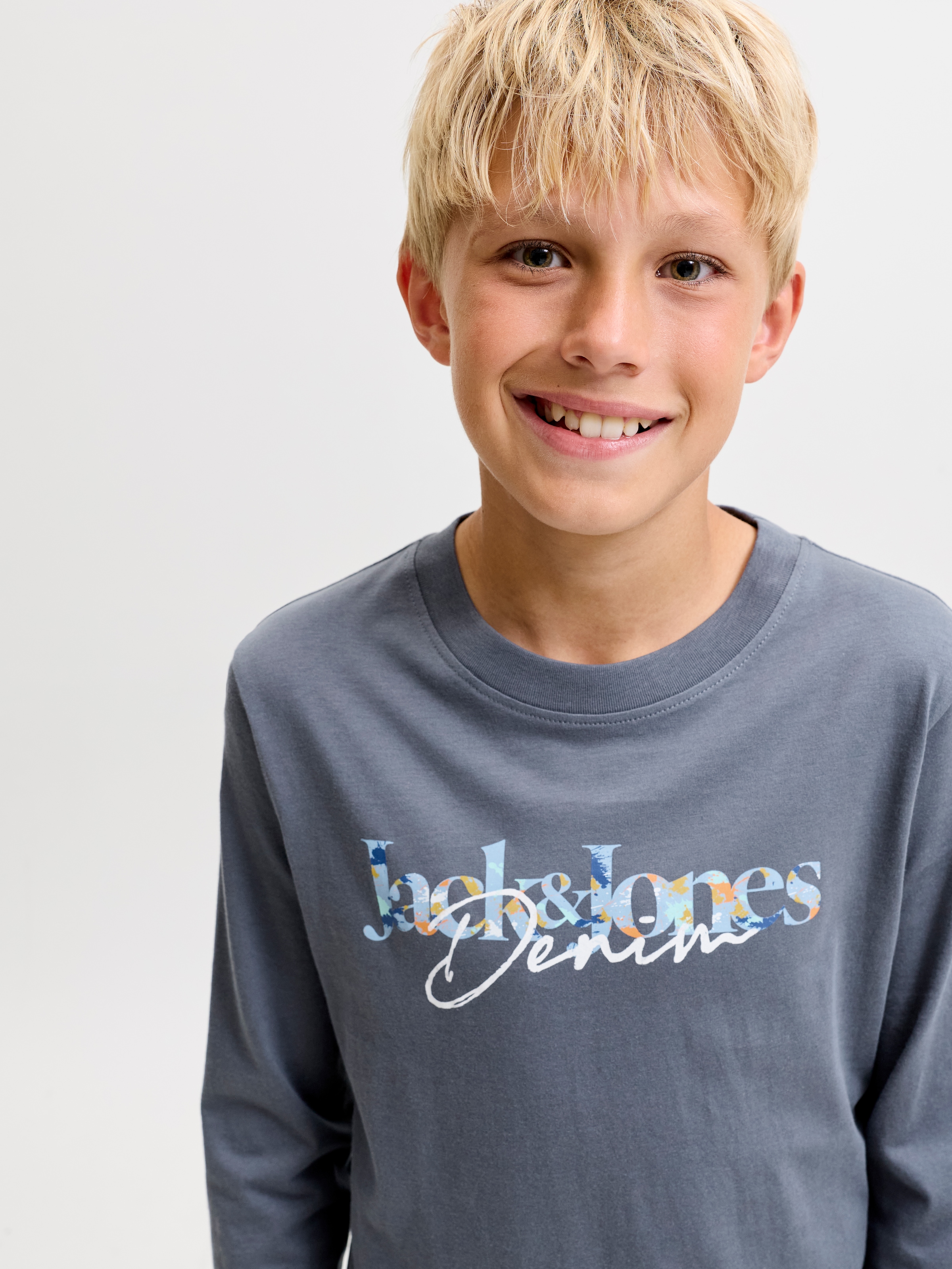 Jack & Jones Junior Langarmshirt »JJTOM TEE LS CREW NECK 2PK MP JNR« Packung, 2 Baumwolle, regular fit