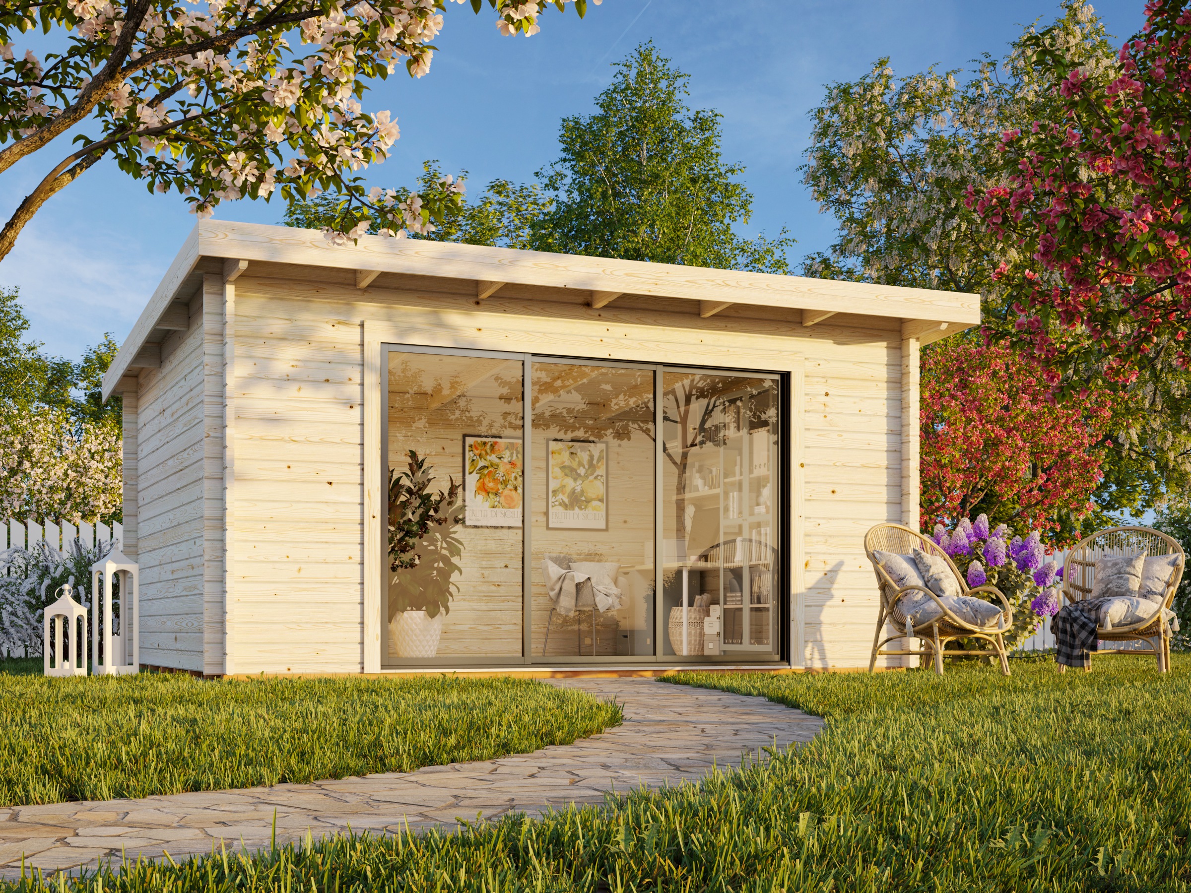 Palmako Gartenhaus "Lea 14,2 m², Slide"