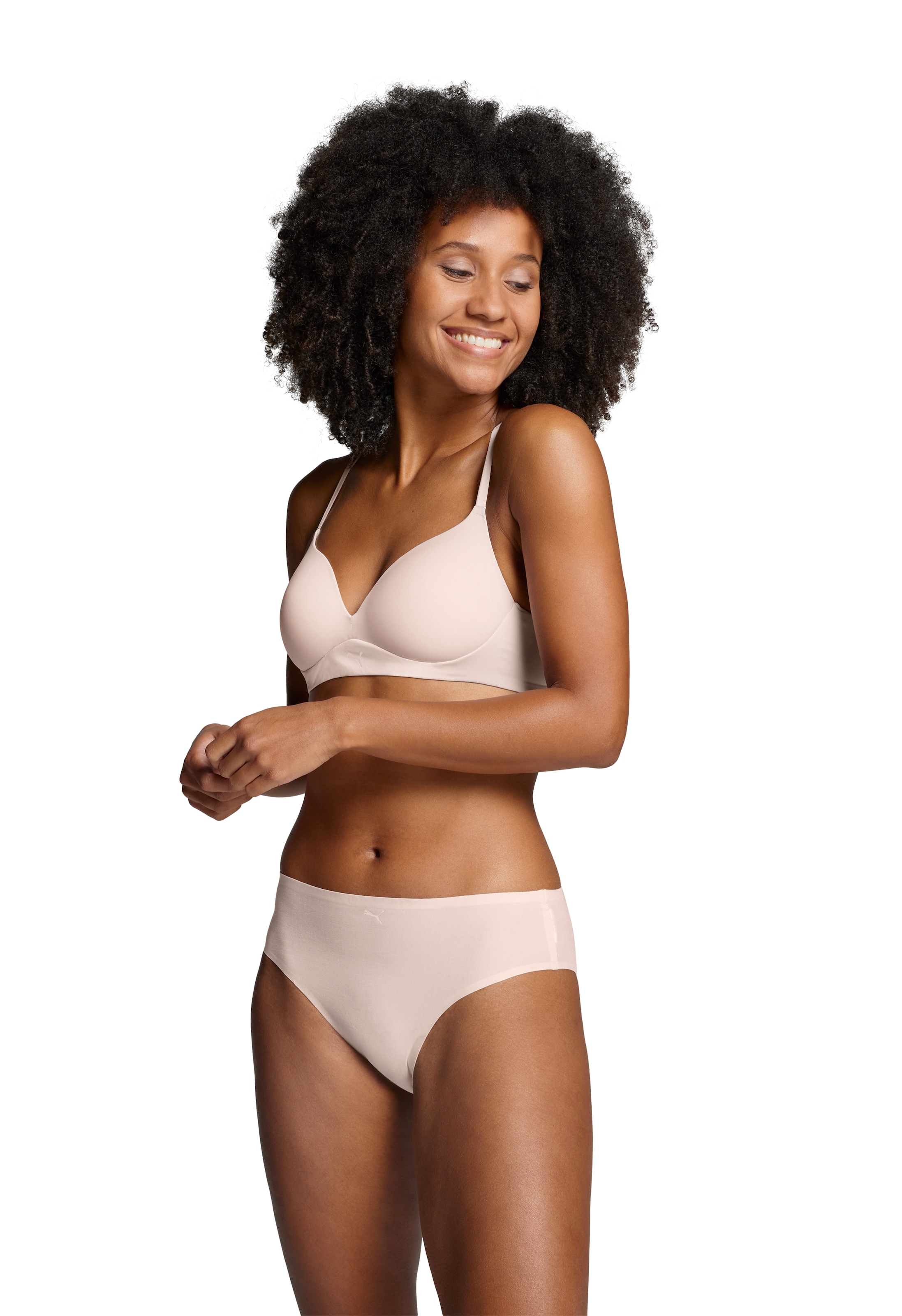 PUMA Bikinislip »PUMA WOMEN ONE SIZE BRIEF 2P HANG«, (2er Pack), Mit nahtlosen Kanten, Einheitsgröße