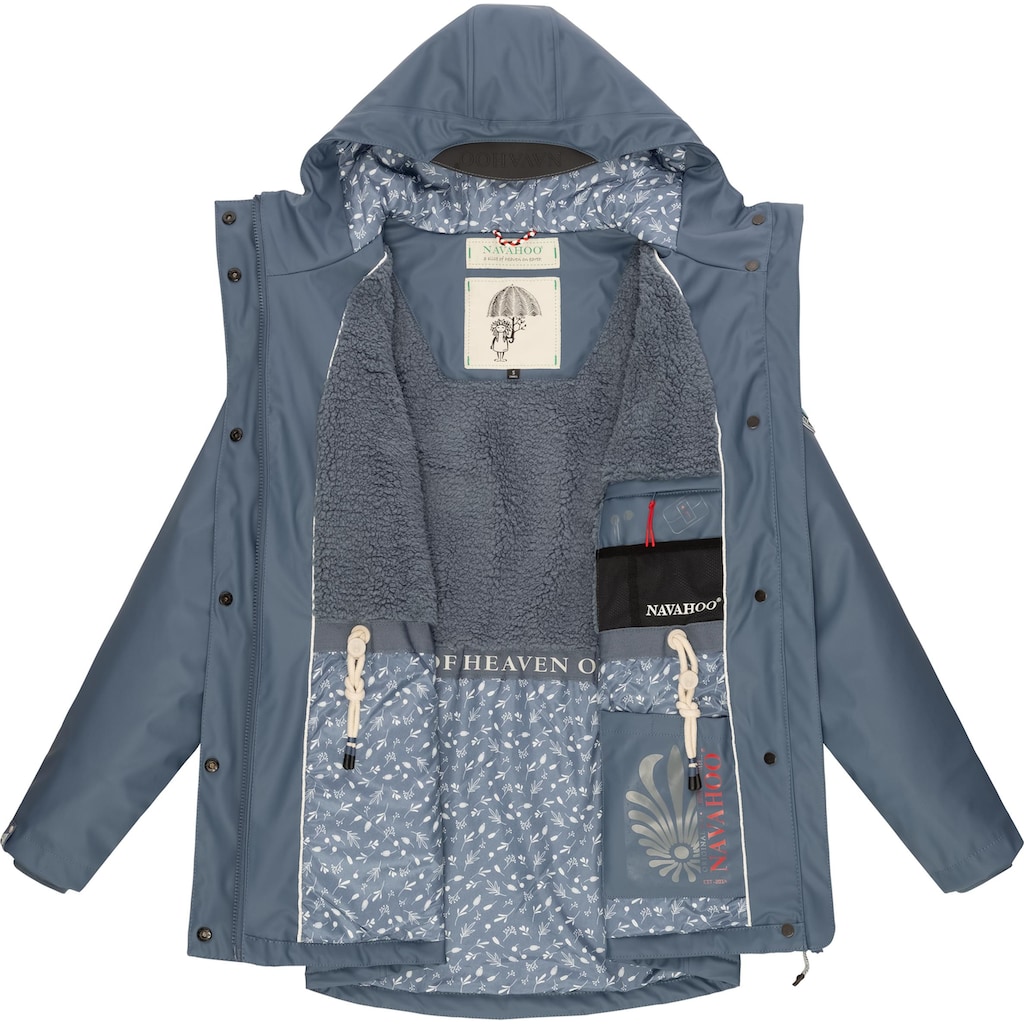 Navahoo Regenjacke »Oceans Heart«, mit Kapuze, stylischer wasserdichter Regenmantel mit Kapuze